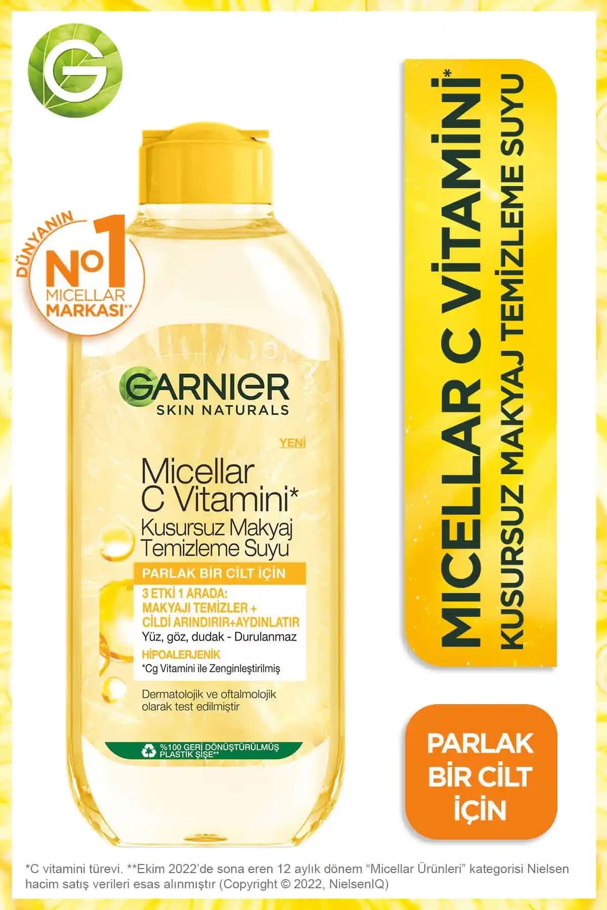 Garnier Micellar Temizleme Suları Karşılaştırması: C Vitamini ve Hassas Cilt Formülleri