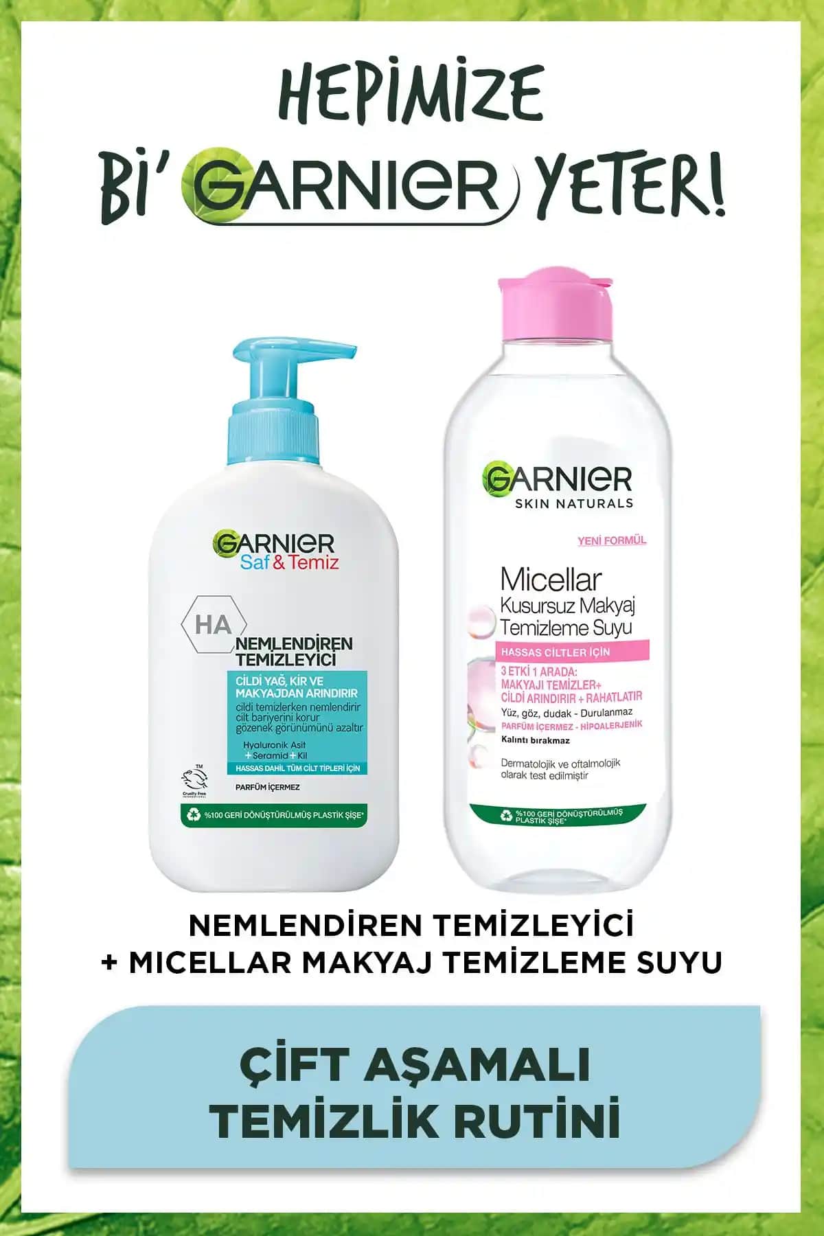 Garnier Nemlendiren Temizleyici: Hassas ve kuru ciltler için etkili arındırıcı çözüm