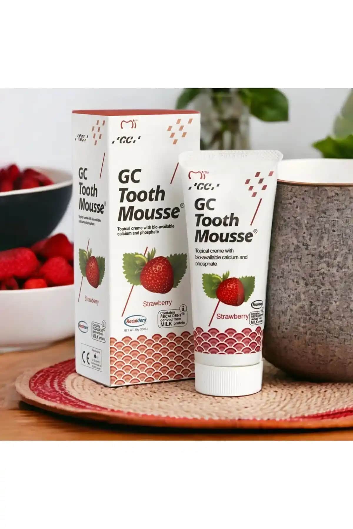 GC Tooth Mousse Çilek ile Diş Sağlığınızı Güçlendirin ve Beyazlığını Koruyun