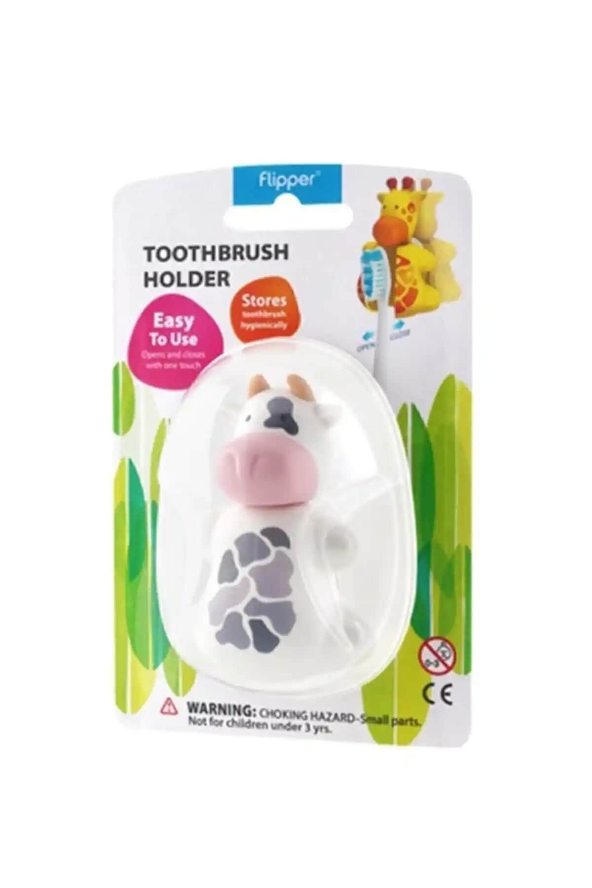 Genel Markalar Hijyenik Diş Fırçası Kabı Inek modeli ile hijyen ve eğlenceyi bir arada sağlayın