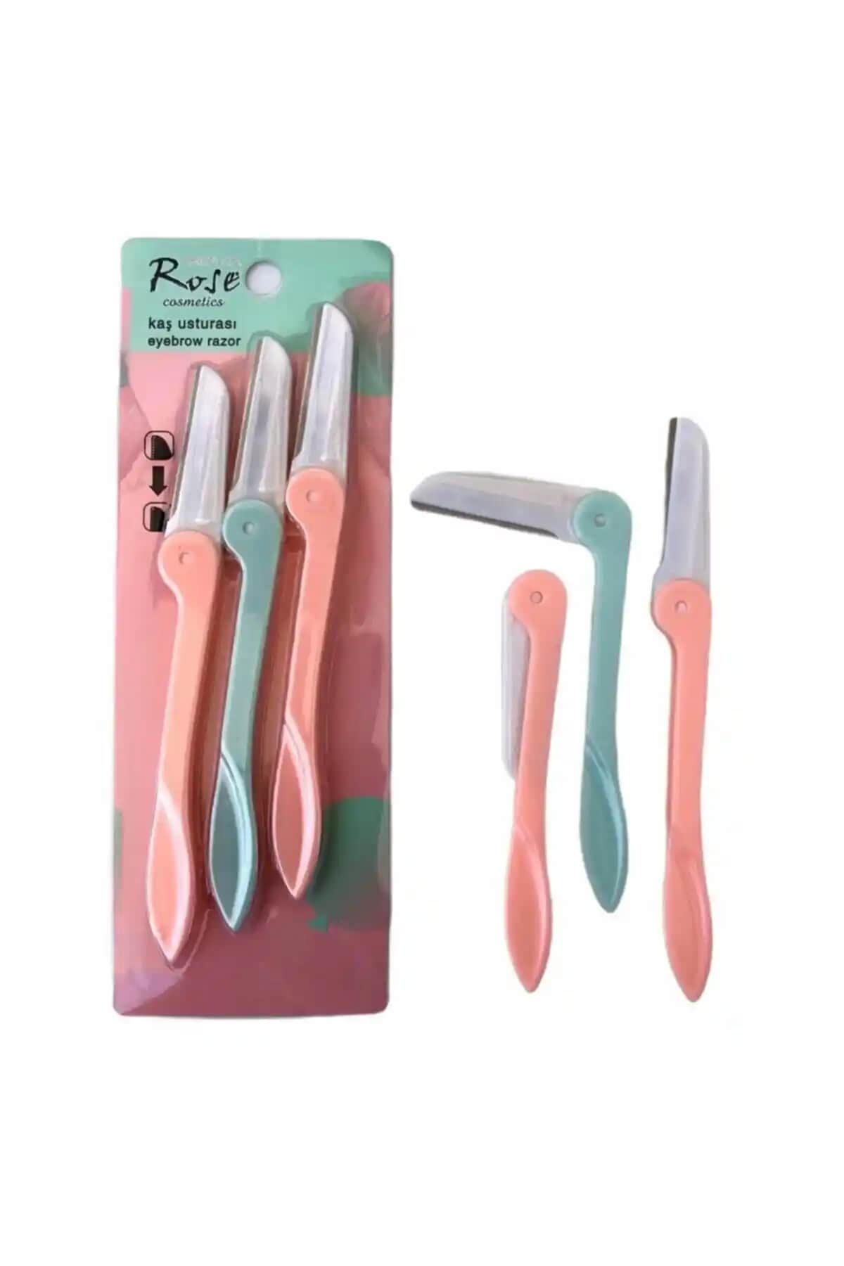 Genel Markalar Rose 3'lü Kaş Usturası: Hassas ve Pratik Kullanım İçin Uygun Tıraş Aleti