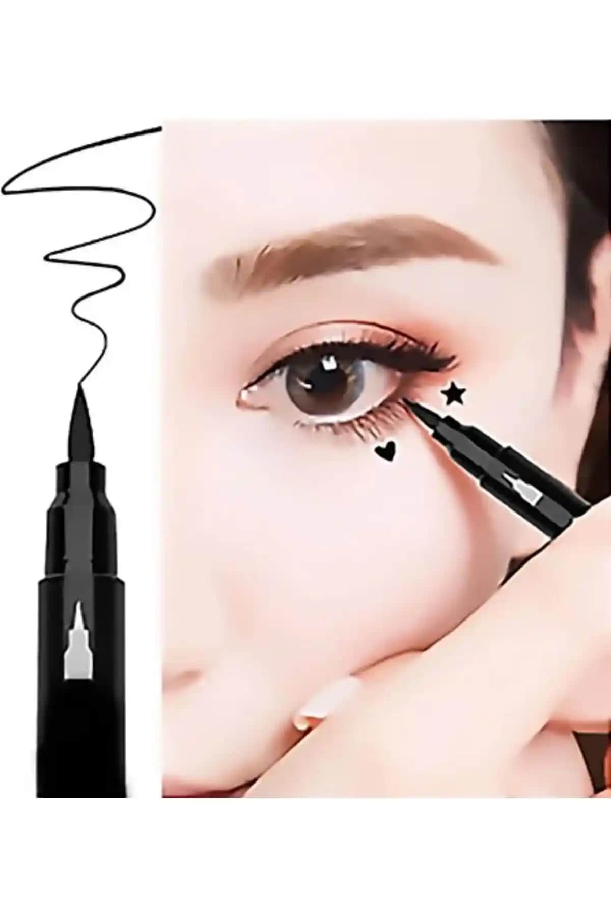 Genel Markalar Rose Çift Taraflı Yıldız Desenli Kalem Eyeliner Performans ve Kullanım Özellikleri