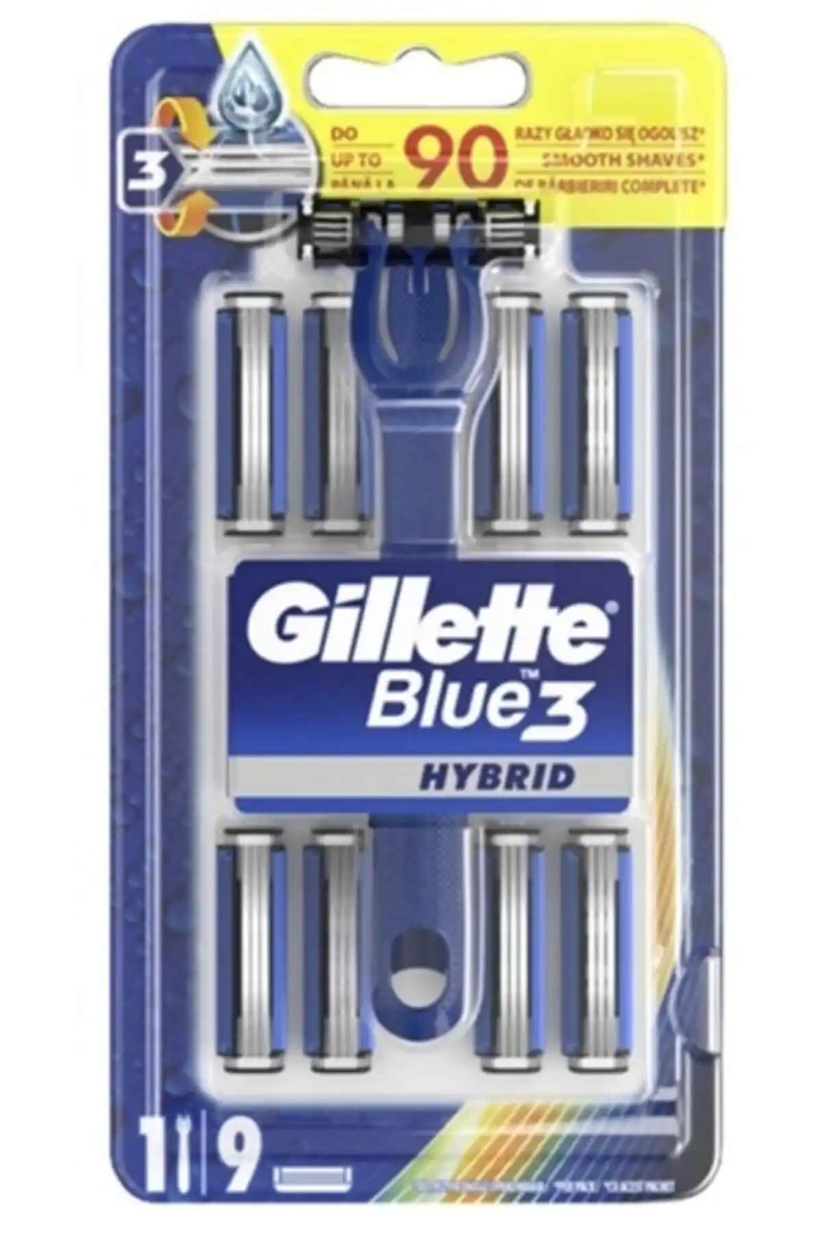 Gillette Blue-3 Hybrid 594r 8: Günlük traş ihtiyaçları için yüksek performanslı kullan-at bıçakları