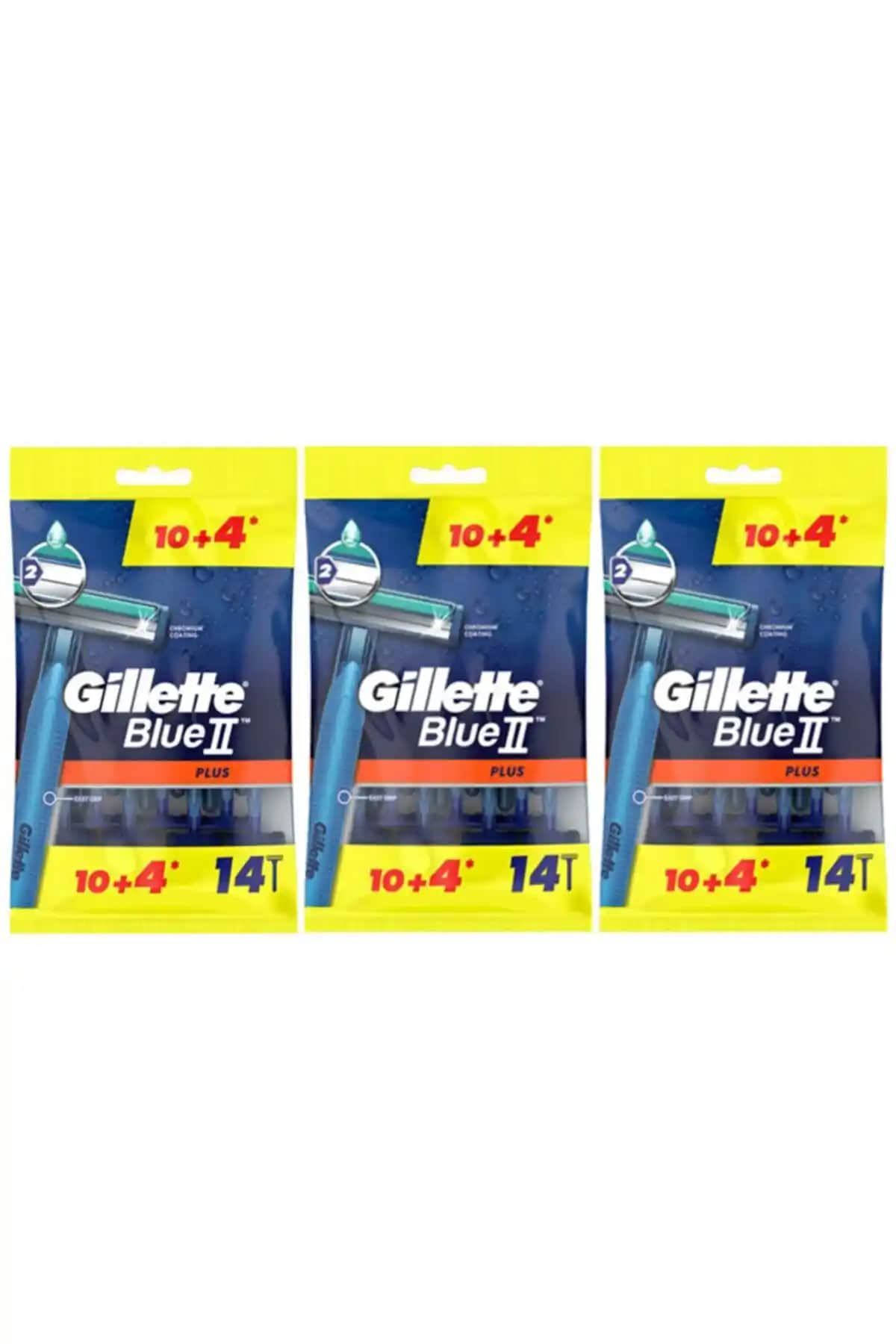 Gillette Blue2 Plus Kullan At Tıraş Bıçağı Karşılaştırması 14'lü ve 10'lu Paket Seçenekleri