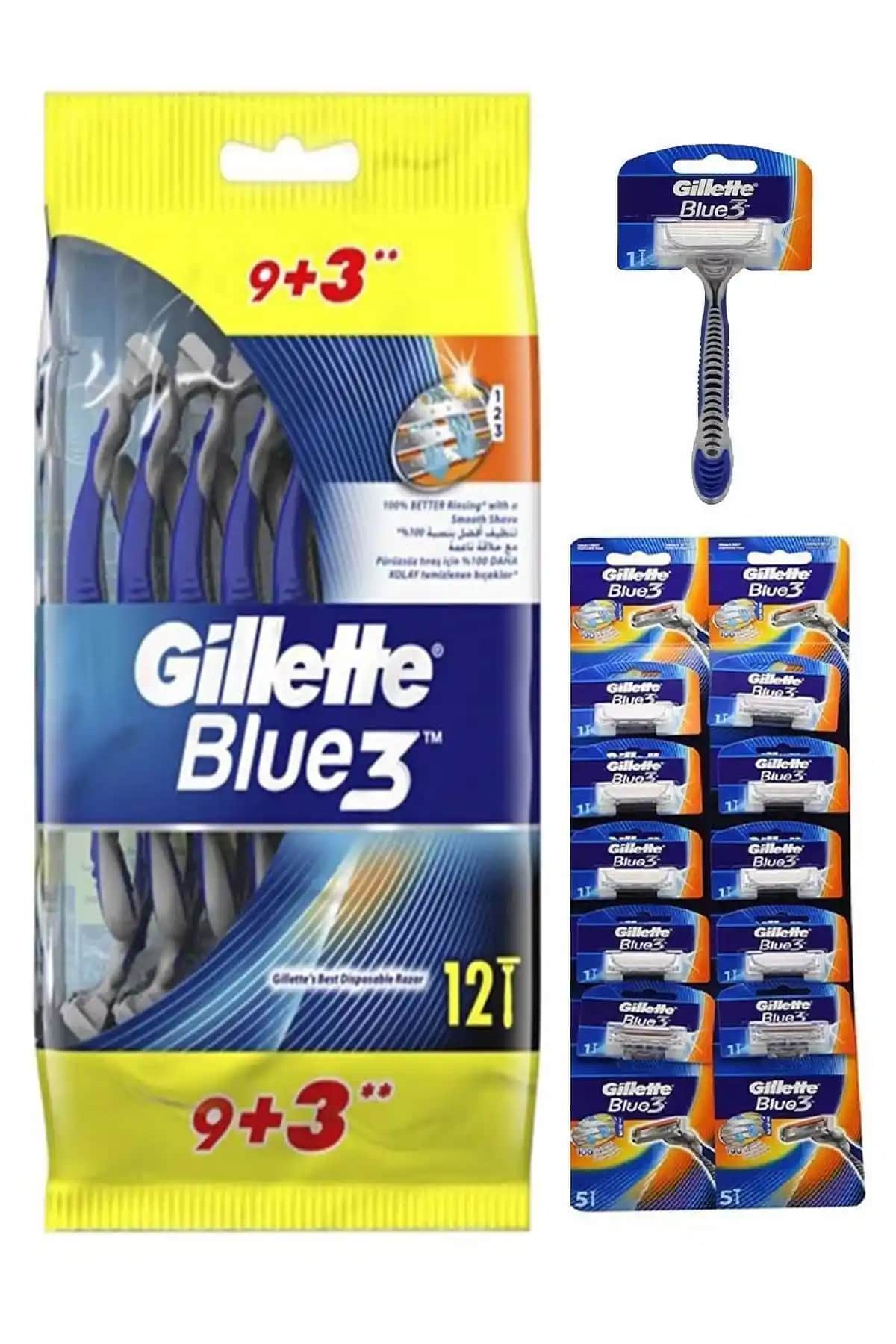 Gillette Blue3 Kullan At Tıraş Bıçağı: Günlük Pratik ve Hijyenik Tıraş Çözümü