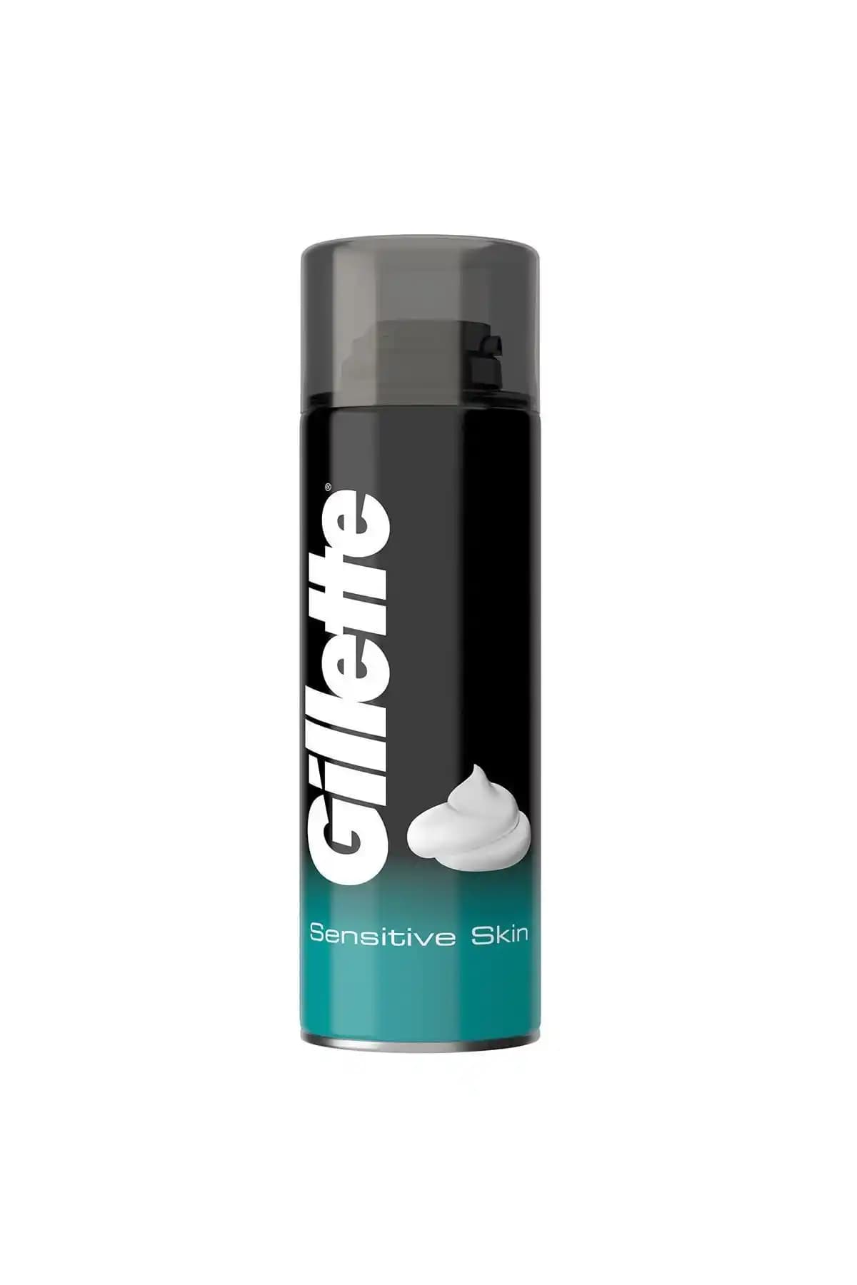 Gillette Hassas Tıraş Köpüğü 200 ml ile Konforlu ve Tahrişsiz Tıraş Deneyimi