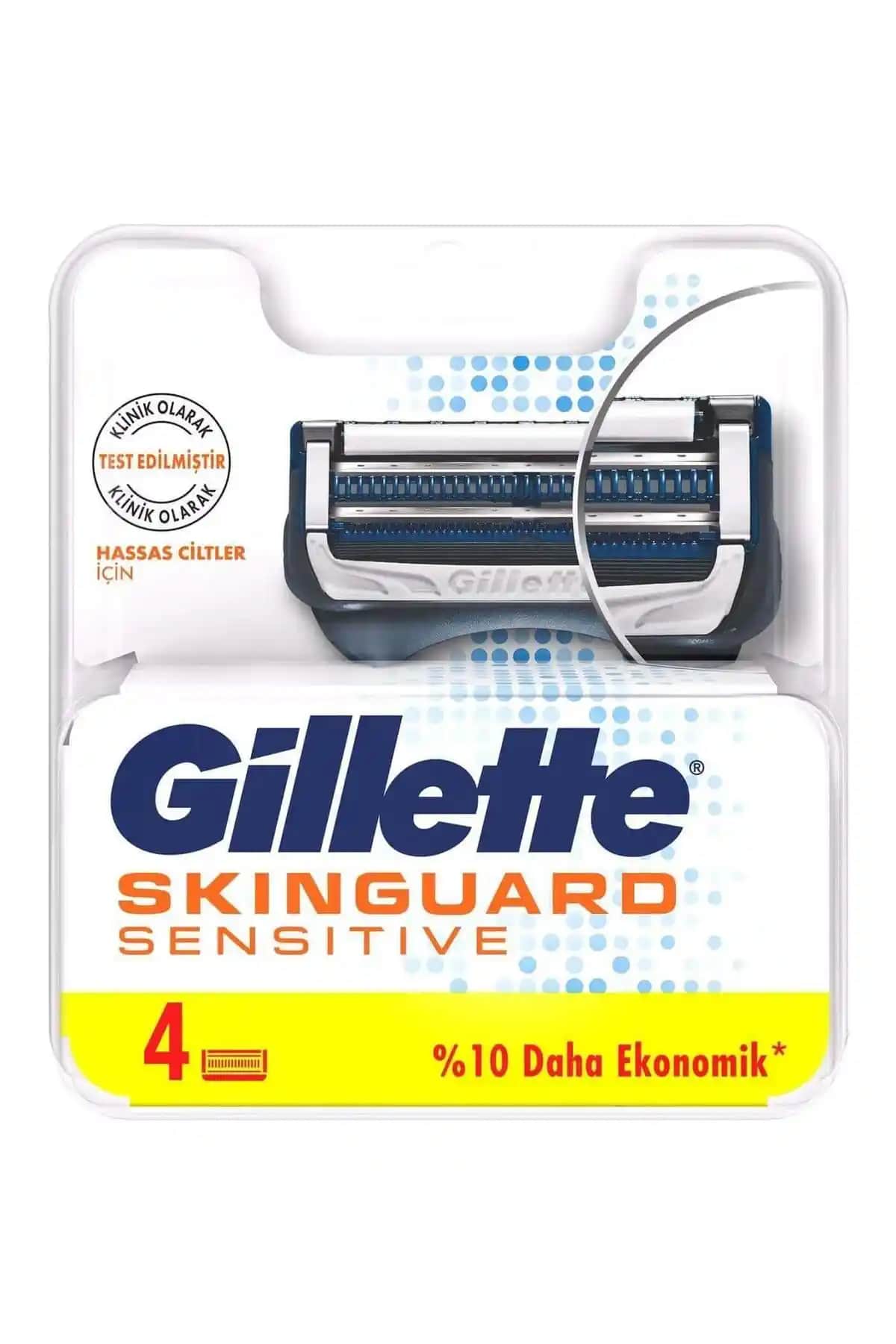 Gillette SkinGuard Sensitive Yedek Traş Bıçağı Hassas Ciltler İçin Güvenli ve Konforlu Tıraş Deneyimi