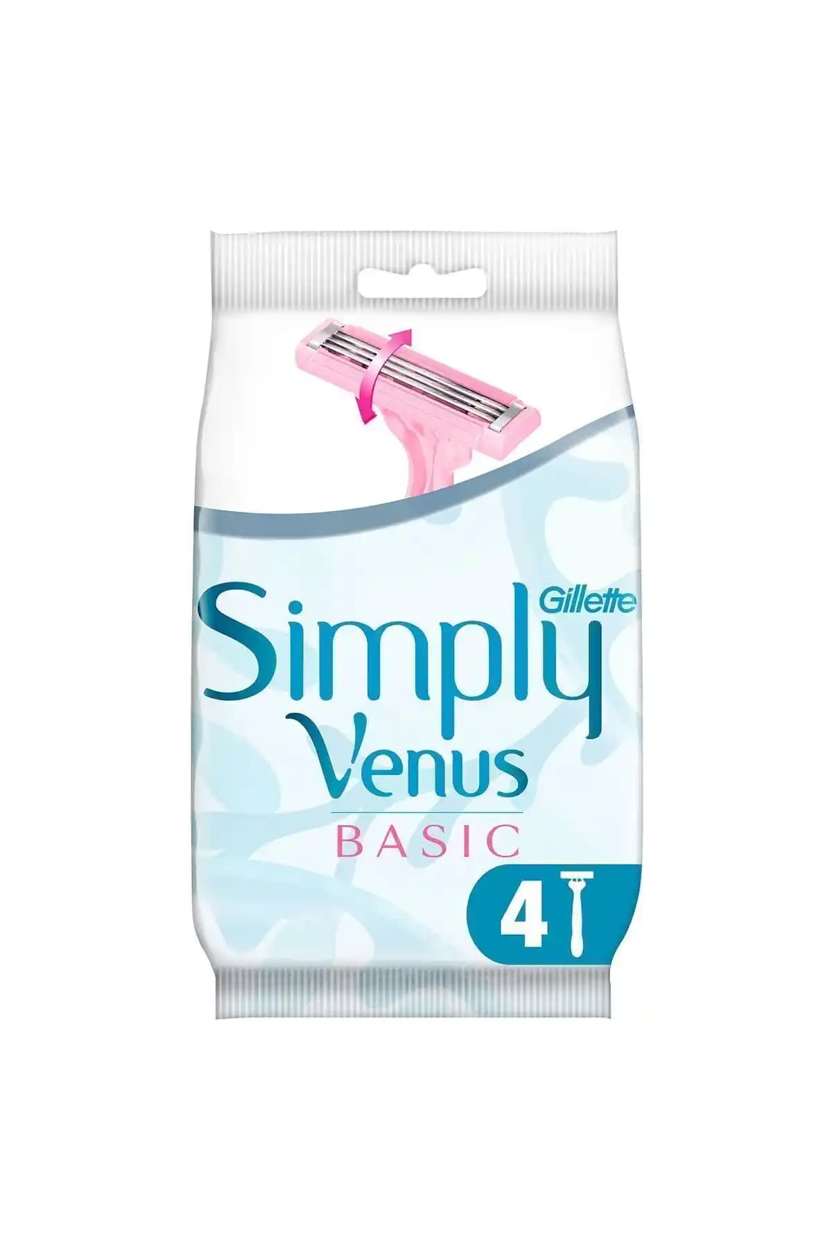 Gillette Venus Simply Venus 3 Basic Kadınlar İçin Güvenilir ve Ekonomik Tıraş Bıçağı