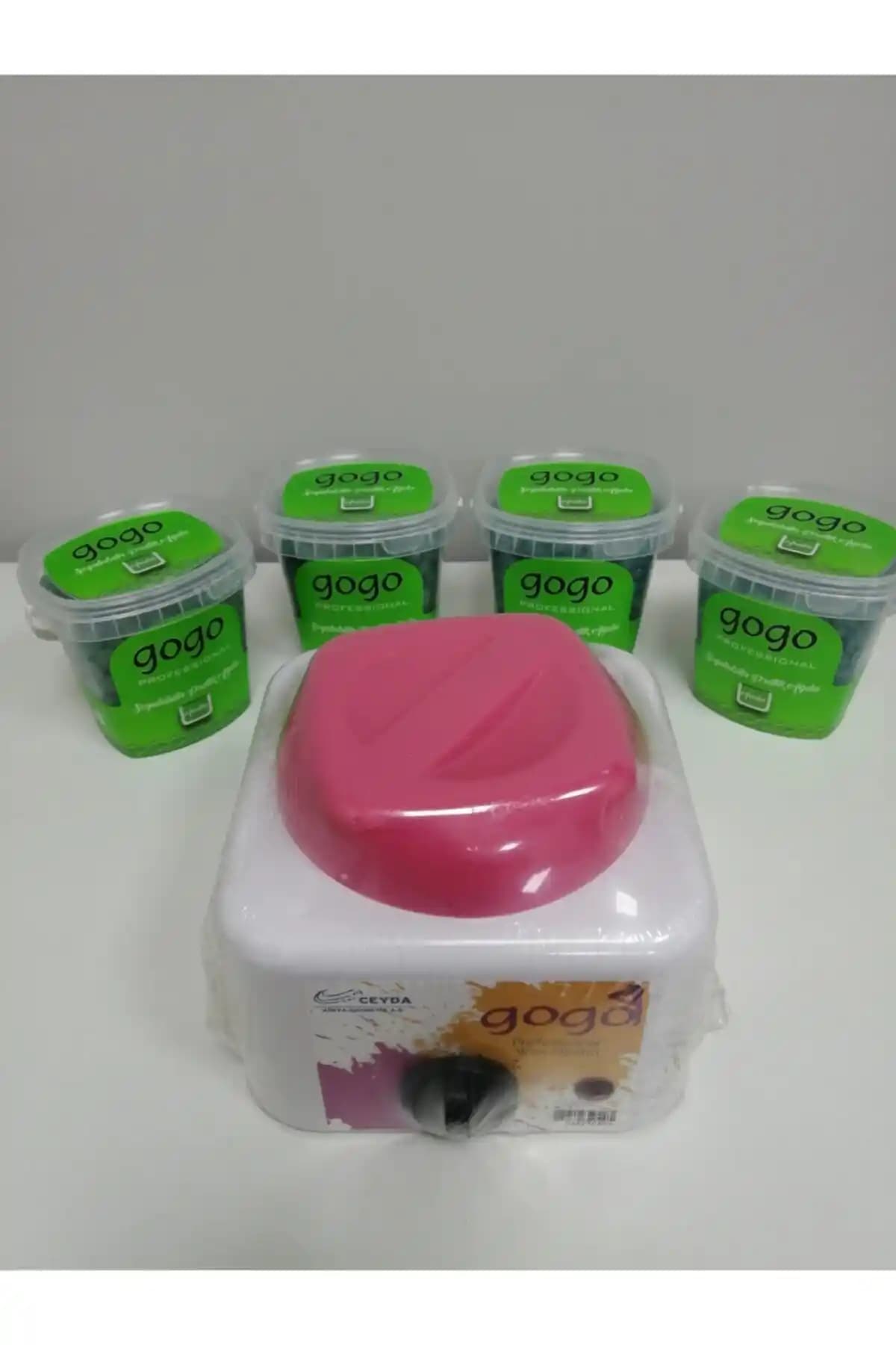 Gogo Boncuk Azulen 4 Adet Isıtıcı Makinesi ve Hediye Organik Ağda Seti