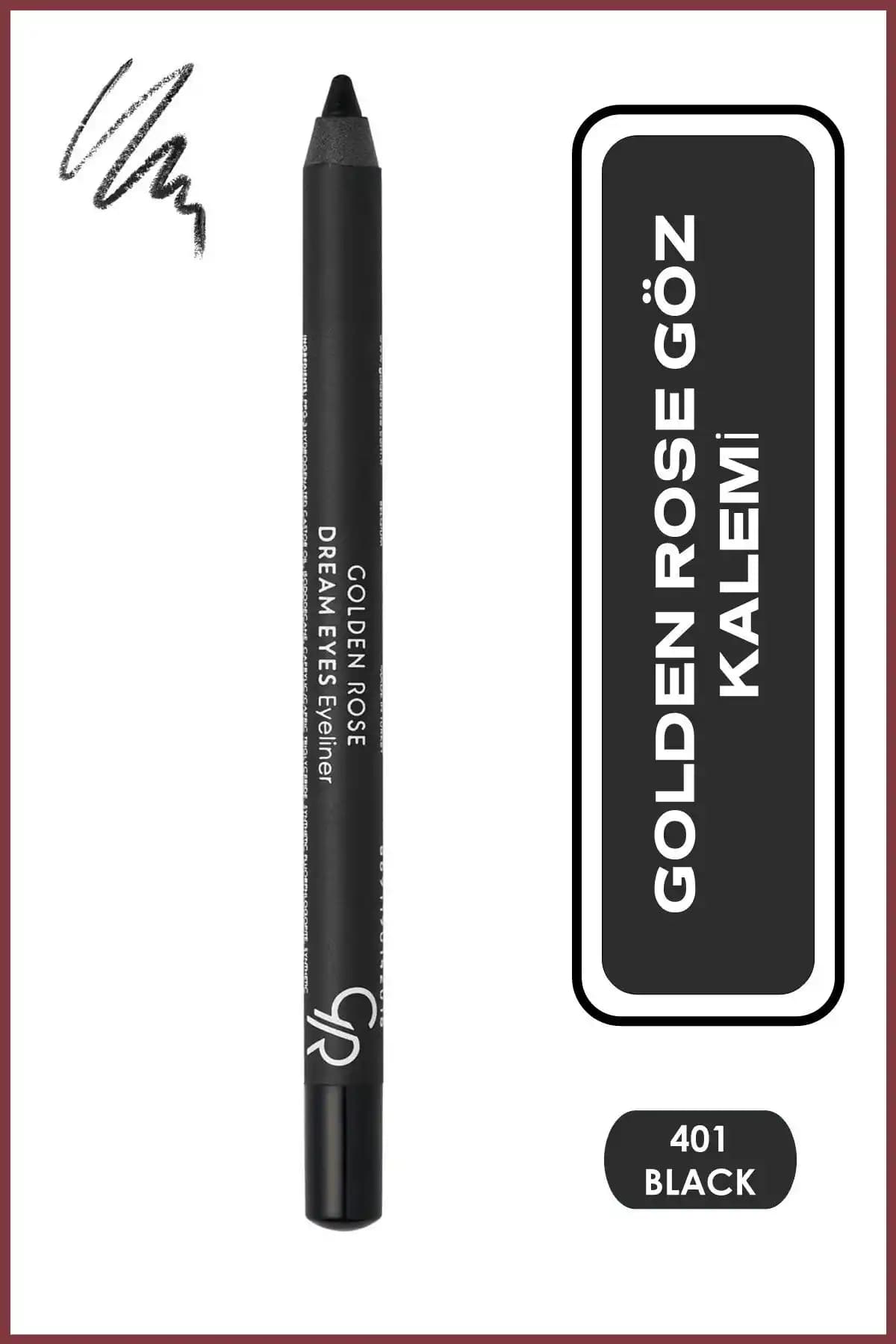 Golden Rose Dream Eyes Eyeliner No: 401 Siyah - Uzun Süre Dayanıklı ve Kolay Kullanımlı Göz Kalemi
