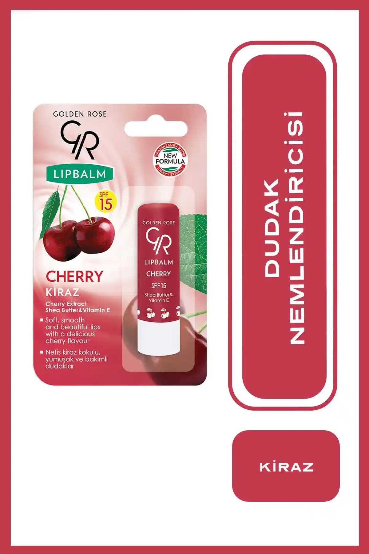 Golden Rose Lip Balm No: 07 Cherry ile doğal ve etkili dudak bakımı ve nemlendirme