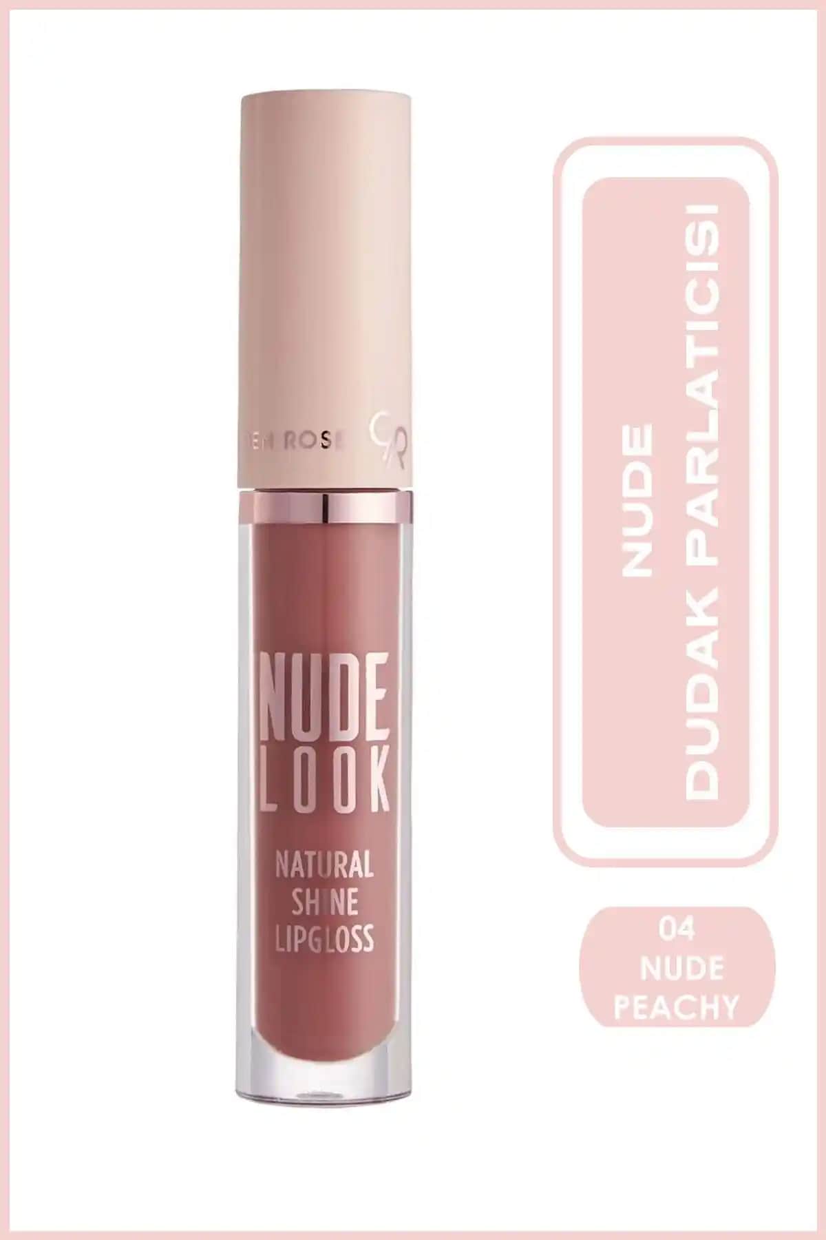 Golden Rose Nude Look No:04 Peachy Nude Dudak Parlatıcısı Doğal Parlaklık Sağlar