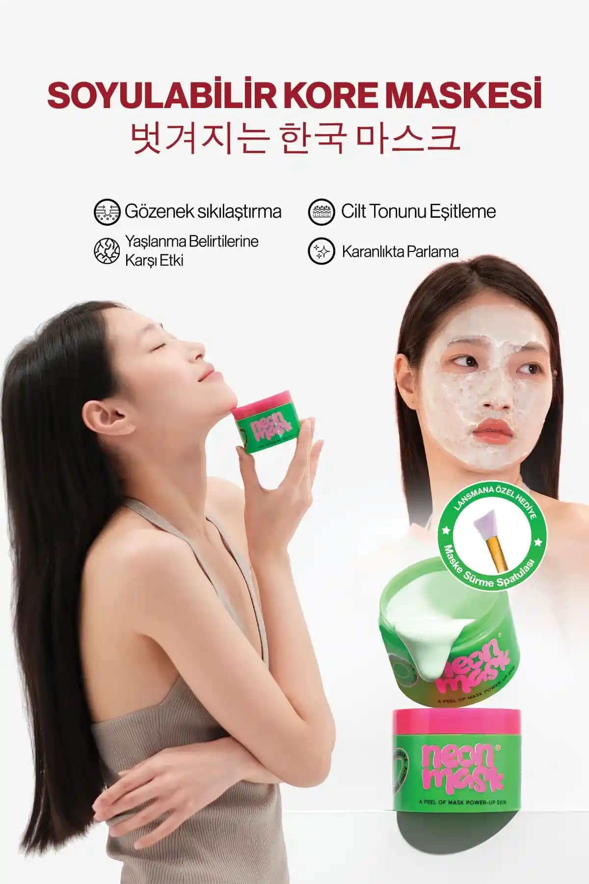 Green Label Neon Kil Maskesi: Doğal İçeriklerle Cilt Canlandırıcı ve Gençleştirici