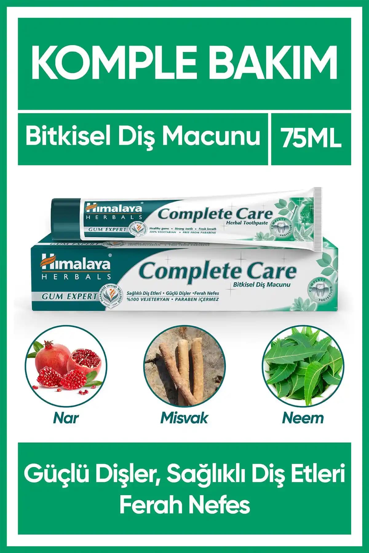 Himalaya 1930 Komple Bakım Bitkisel Diş Macunu Doğal ve Güçlendirici Ağız Bakımı Ürünü