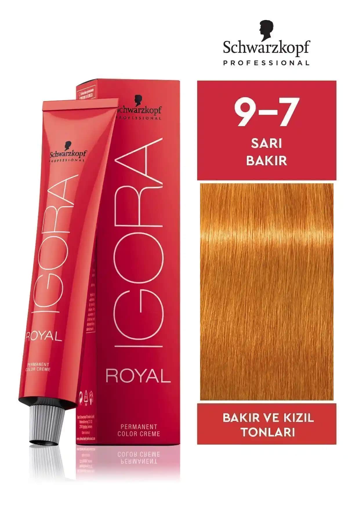 Igora Royal 9-7 Sarı Bakır Saç Boyası: Kaliteli ve Uzun Süre Dayanan Doğal Renk