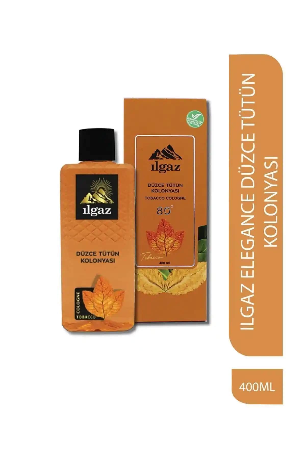 ILGAZ Düzce Tütün Kolonyası 80° Alkollü Ferahlatıcı ve Uzun Ömürlü Kullanım İçin