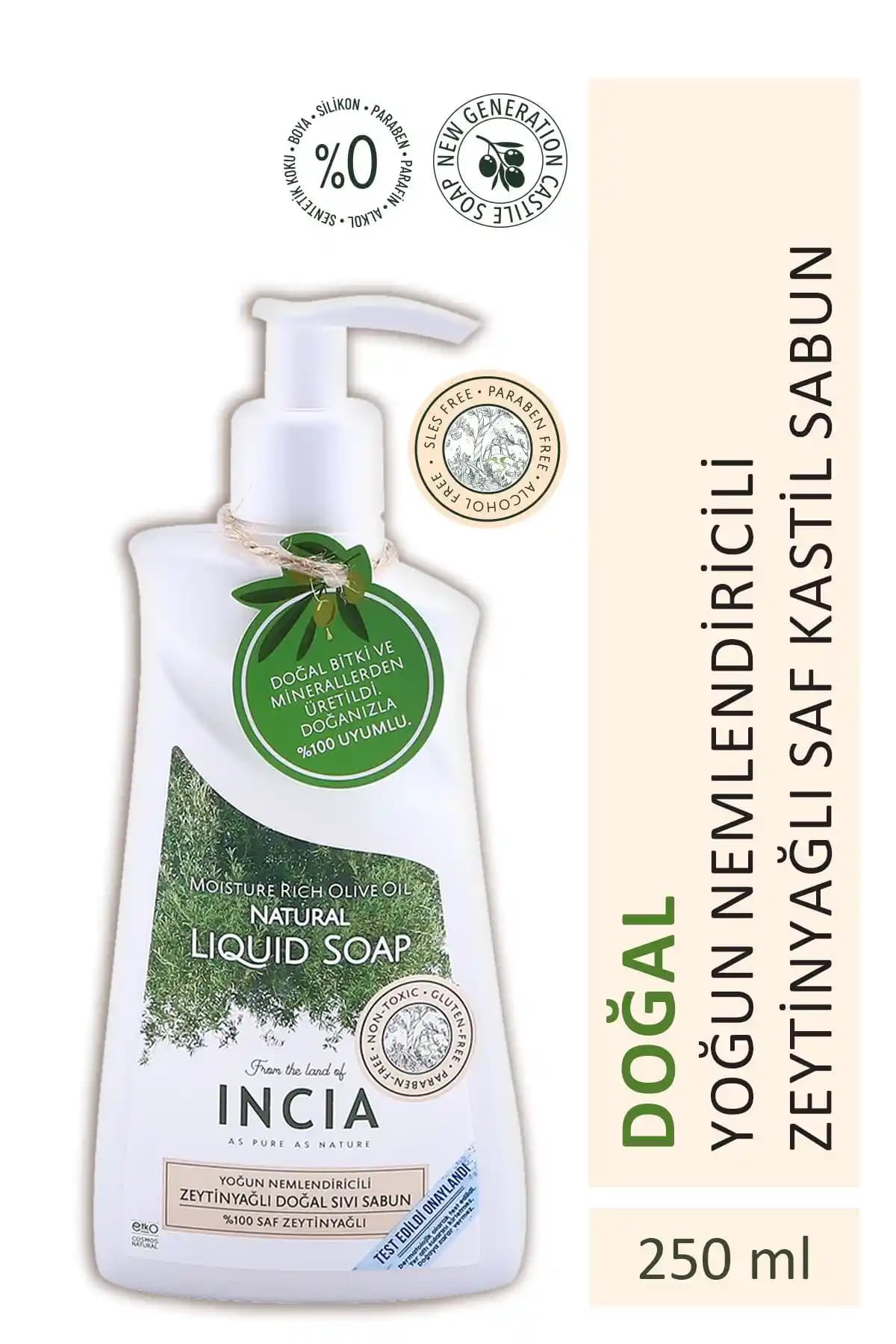 INCIA %100 Doğal Sıvı Kastil Sabunu: Cilt Sağlığı ve Bakımında Doğal Çözüm