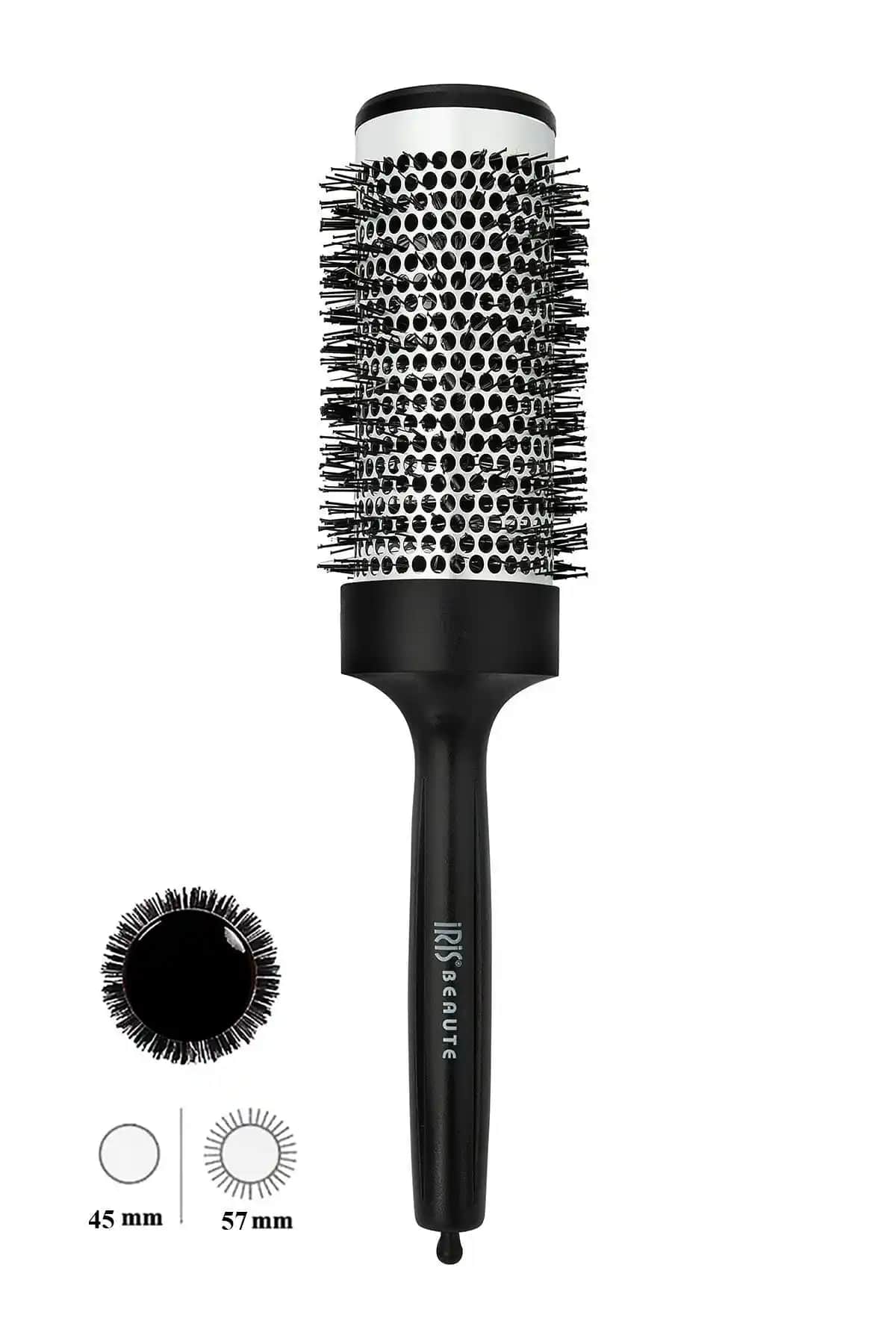 IRIS Metal Tüplü Kalın Fön Fırçası ve Olivia Garden T43 Karşılaştırması