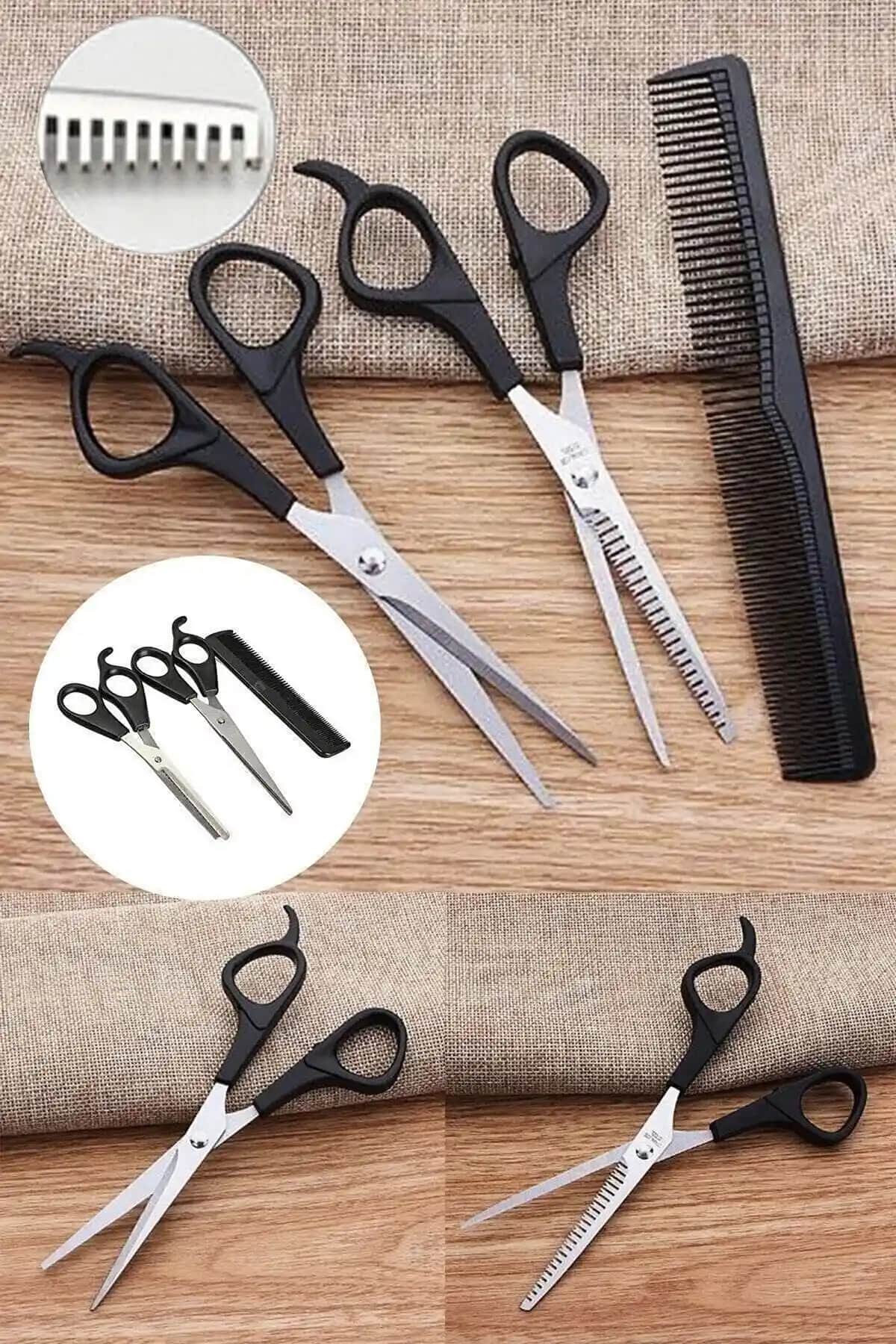 Janva Kuaför Berber Tıraş Seti Profesyonel ve Ev Kullanımı İçin Tasarlanmış Üçlü Set