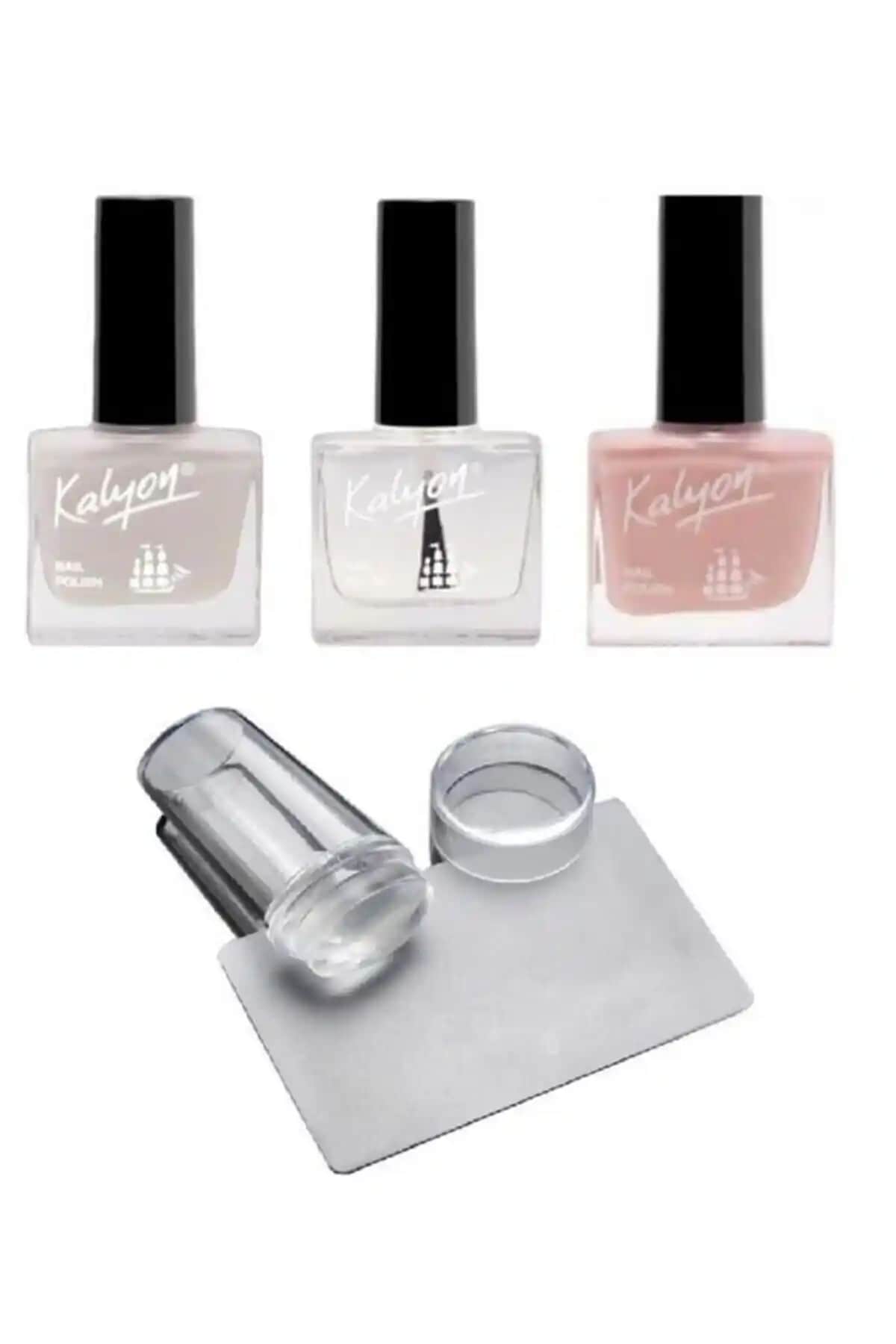 Kalyon French Set ve Stamper Silikon ile Profesyonel Tırnak Tasarımı Çözümü