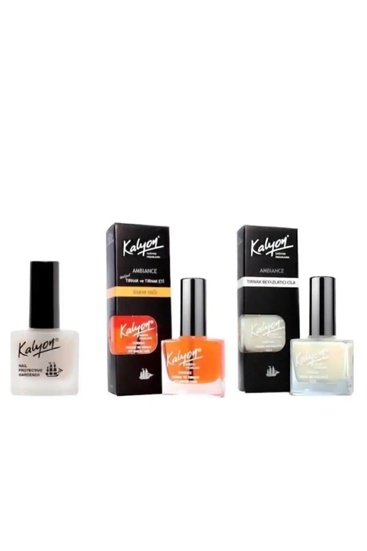 Kalyon Tırnak Bakım Yağı Beyazlatıcı Cila 3’lü Set ile Sağlıklı ve Parlak Tırnaklar Elde Edin