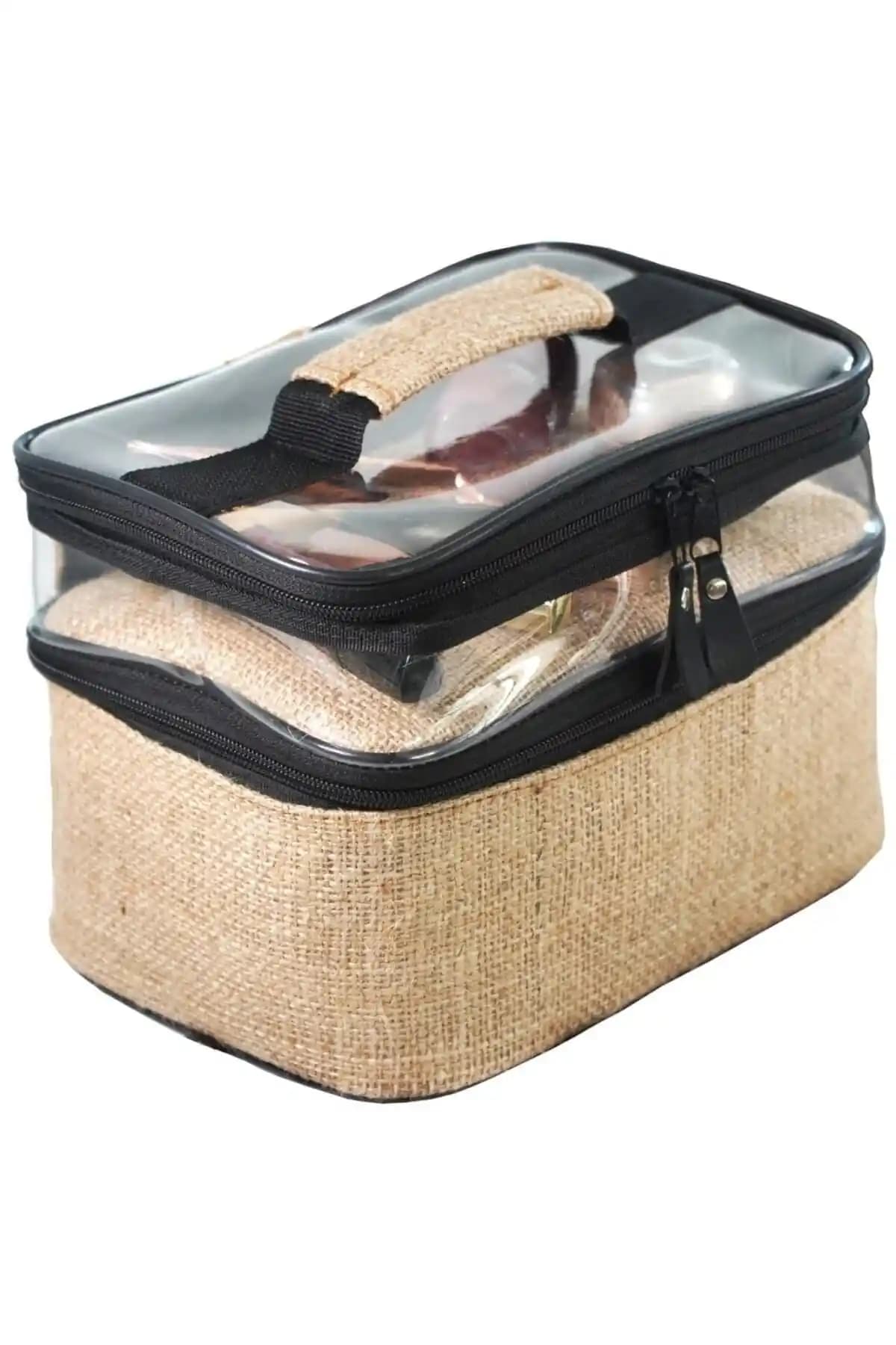 KAYOUBI Makyaj Çantası: Şık ve İşlevsel Doğal Malzemeli Kadın Aksesuarı