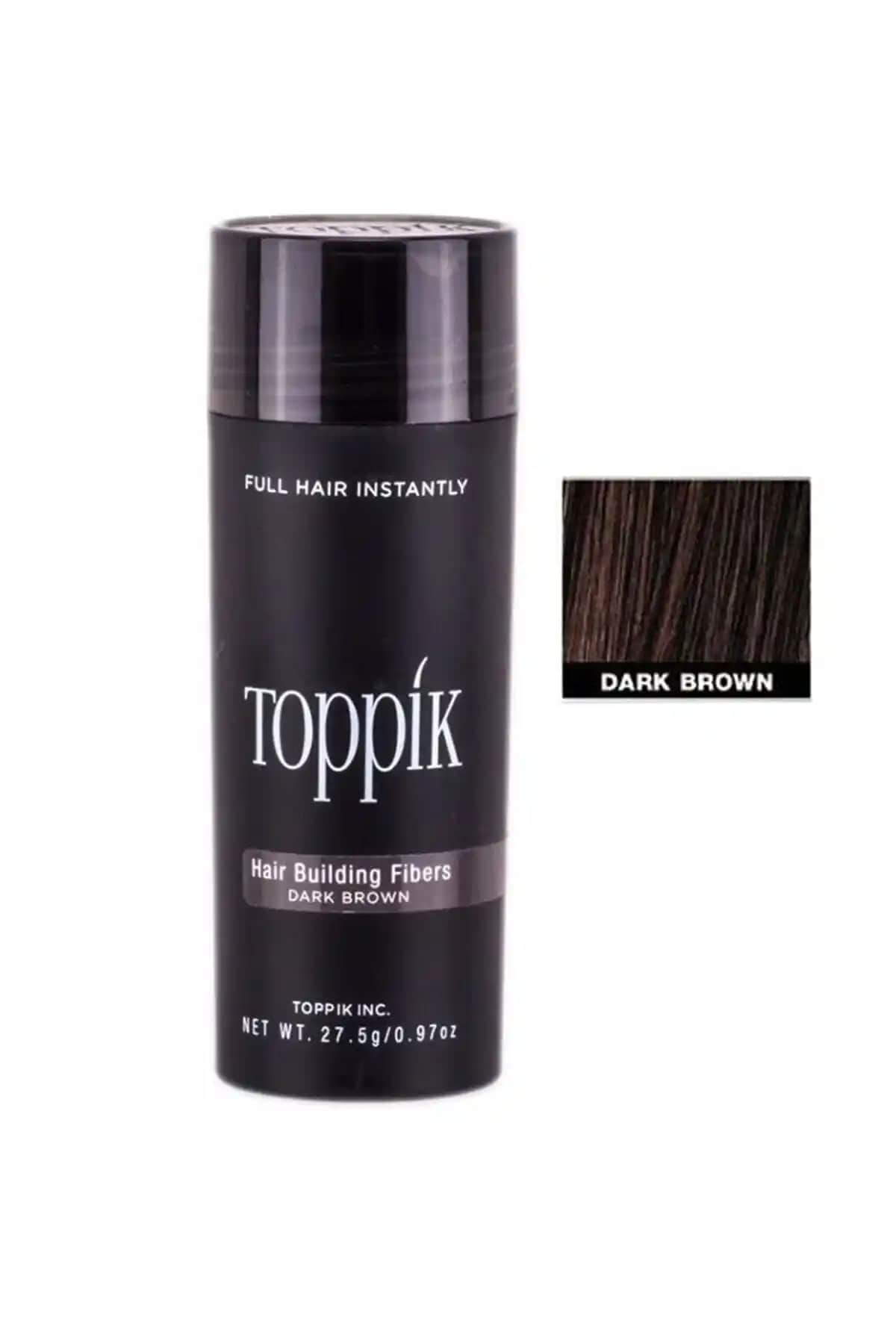 Keeper TT Topik Koyu Kahverengi Saç Fiberleri Doğal ve Kolay Kullanımlı Geçici Çözüm
