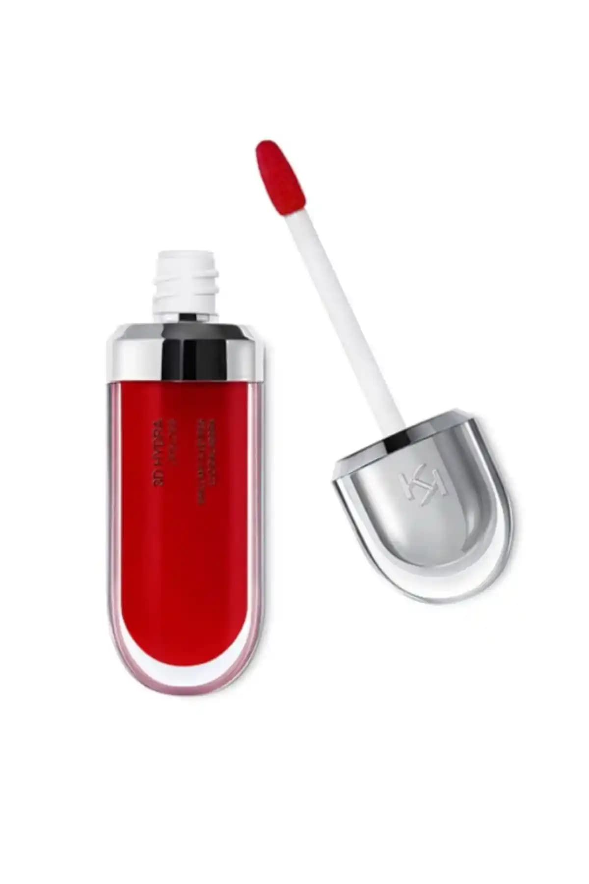 KIKO 3D Hydra Lipgloss Dudak Parlatıcısı 15 Cherry Red Güçlü Renk ve Uzun Süreli Parlaklık
