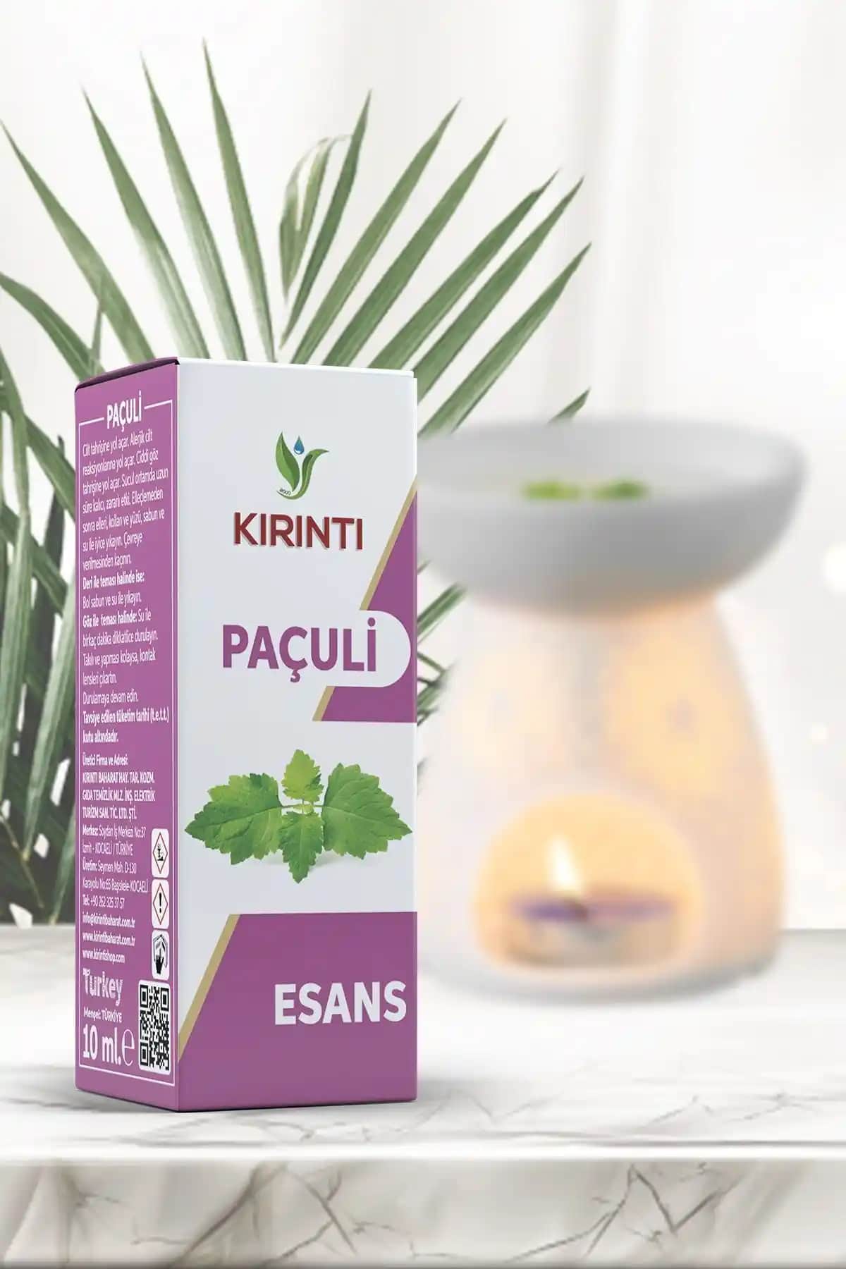 KIRINTI 2000 Paçuli Kokulu Buhurdanlık Esansı Ev ve Ofis İçin Doğal Aromalar