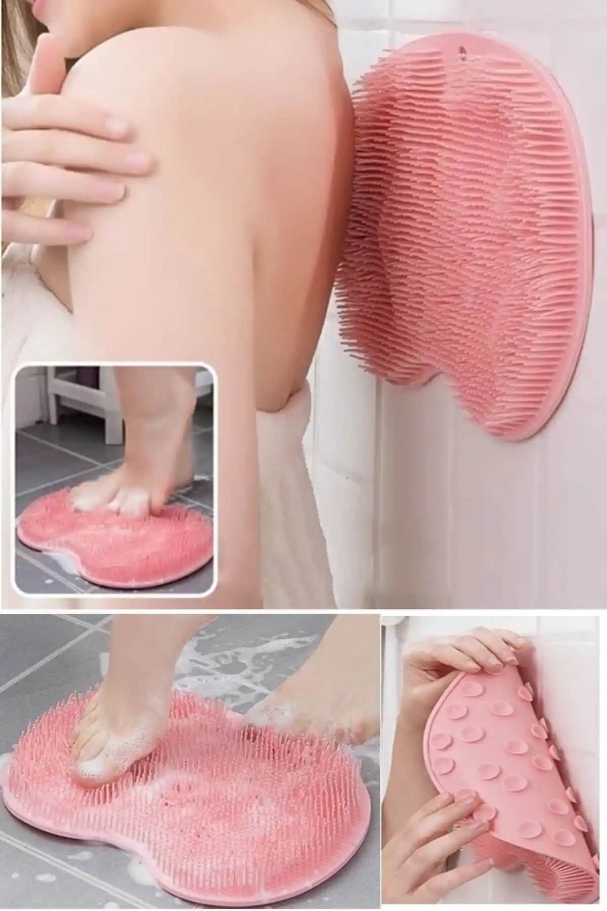 Kitchen Beauty Vantuzlu Silikon Banyo Fırçası: Hijyenik ve Çok Yönlü Temizlik Aracı