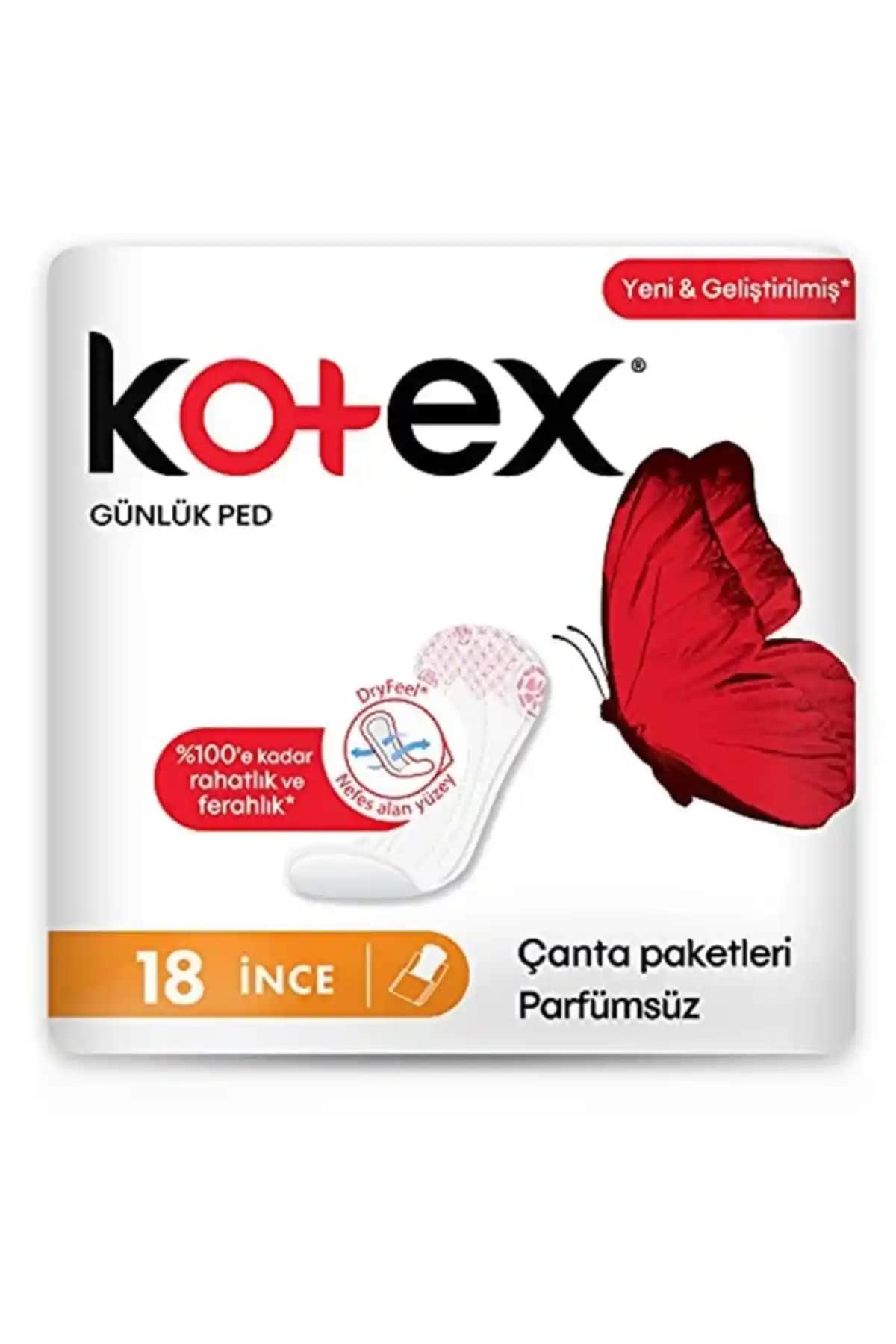 Kotex İnce Günlük Ped Parfümsüz: Yumuşak, Nefes Alabilir ve Güvenilir Günlük Hijyen Ürünü