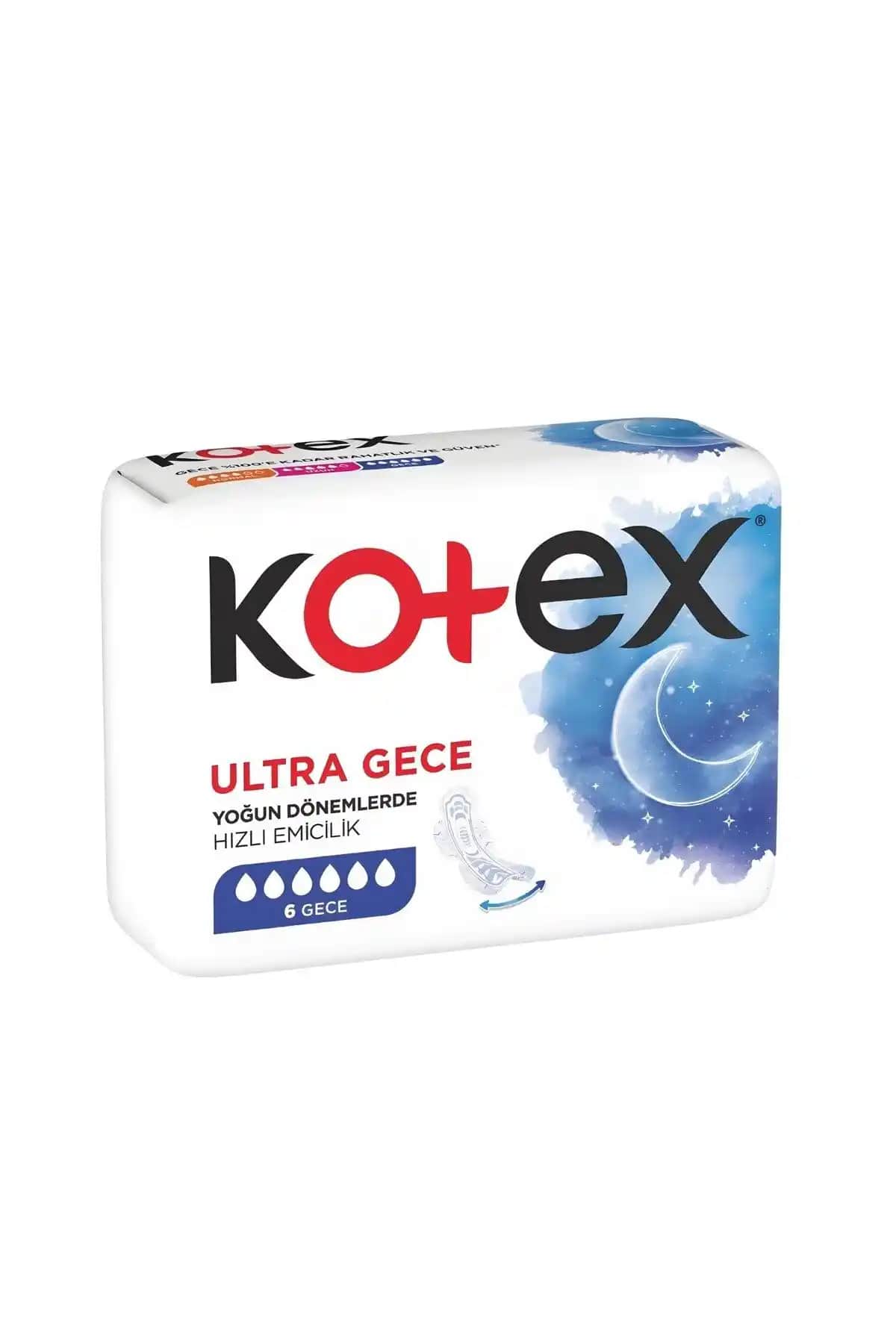 Kotex Ultra Hijyenik Kadın Pedi 6'lı Gece: Güvenilir ve Konforlu Koruma Çözümü