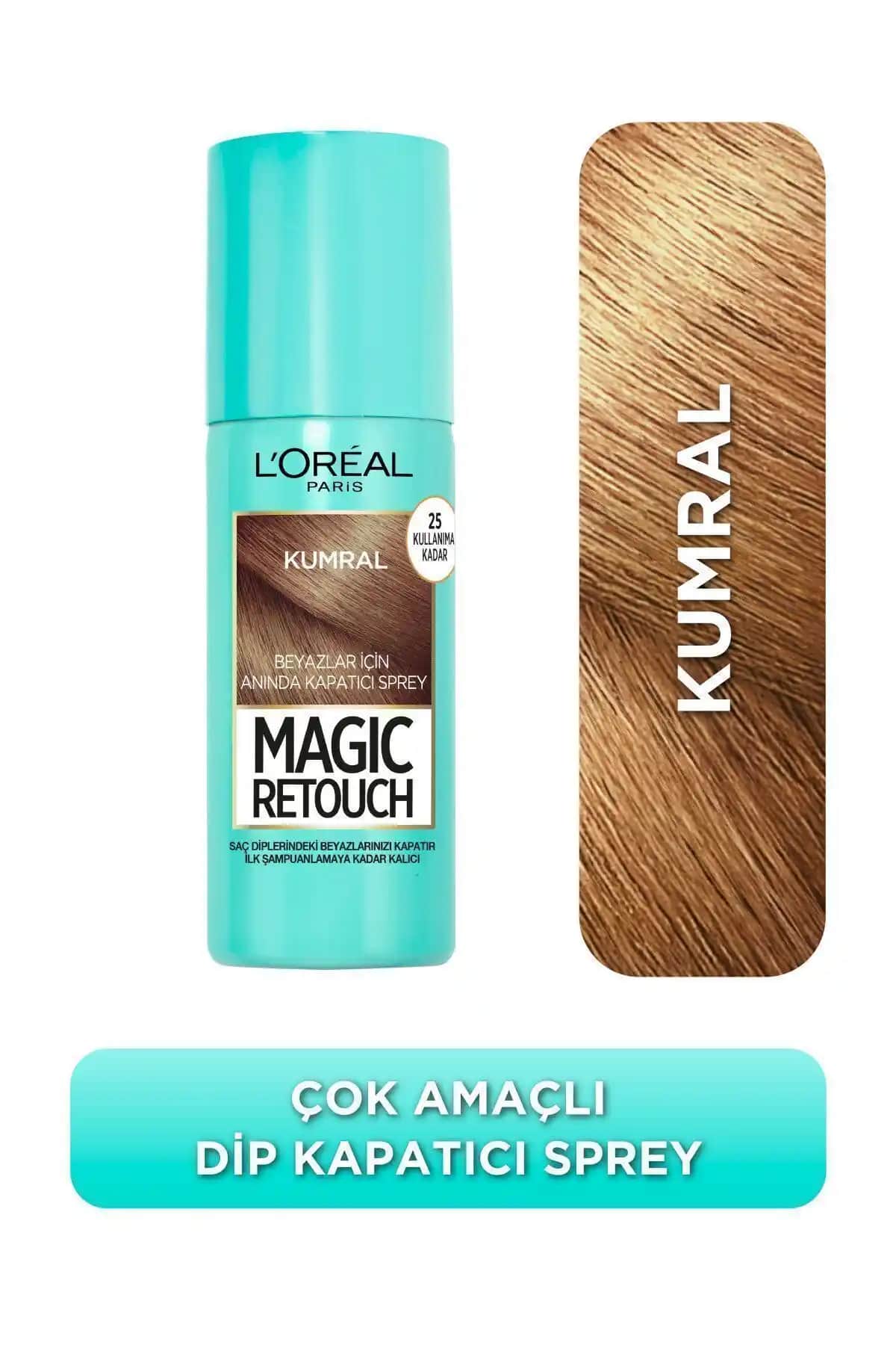 L'Oreal Paris Beyazlar İçin Kumral Saç Spreyi: Doğal ve Hızlı Kapatıcı Çözüm