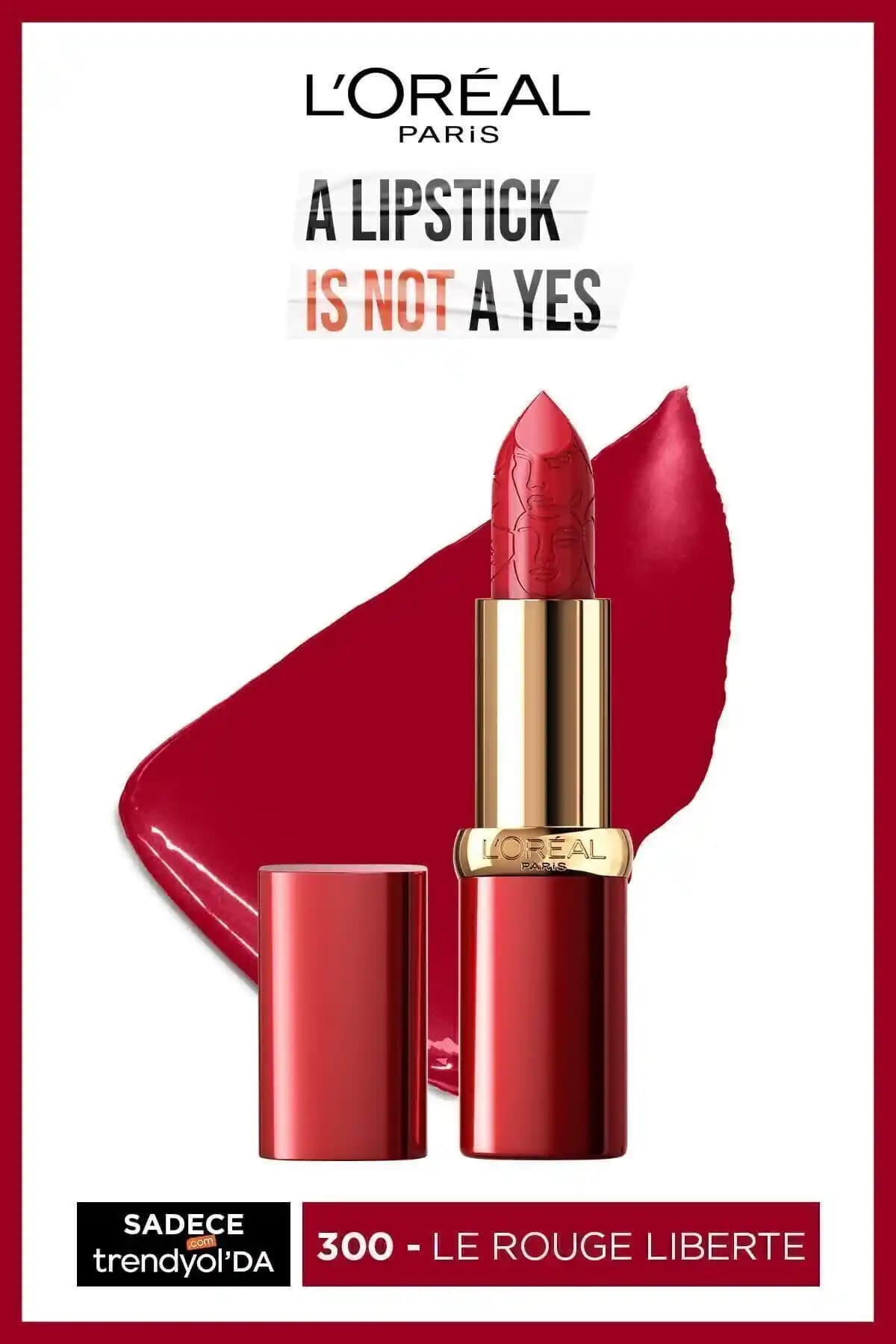 L'Oreal Paris Color Riche Kırmızı Ruj 300 Le Rouge Liberté Güçlü Pigment ve Şık Tasarım