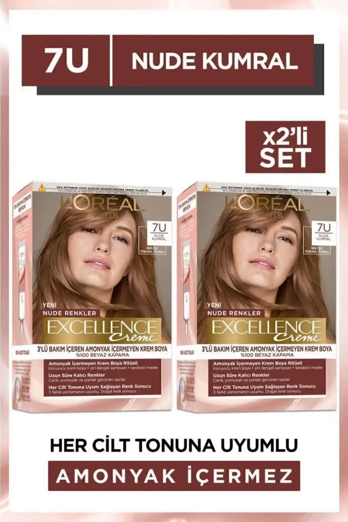 L'Oreal Paris Excellence Creme 7u ve 8 Koyu Sarı Saç Boyaları Karşılaştırması 75-90 Karakterlik Başlık