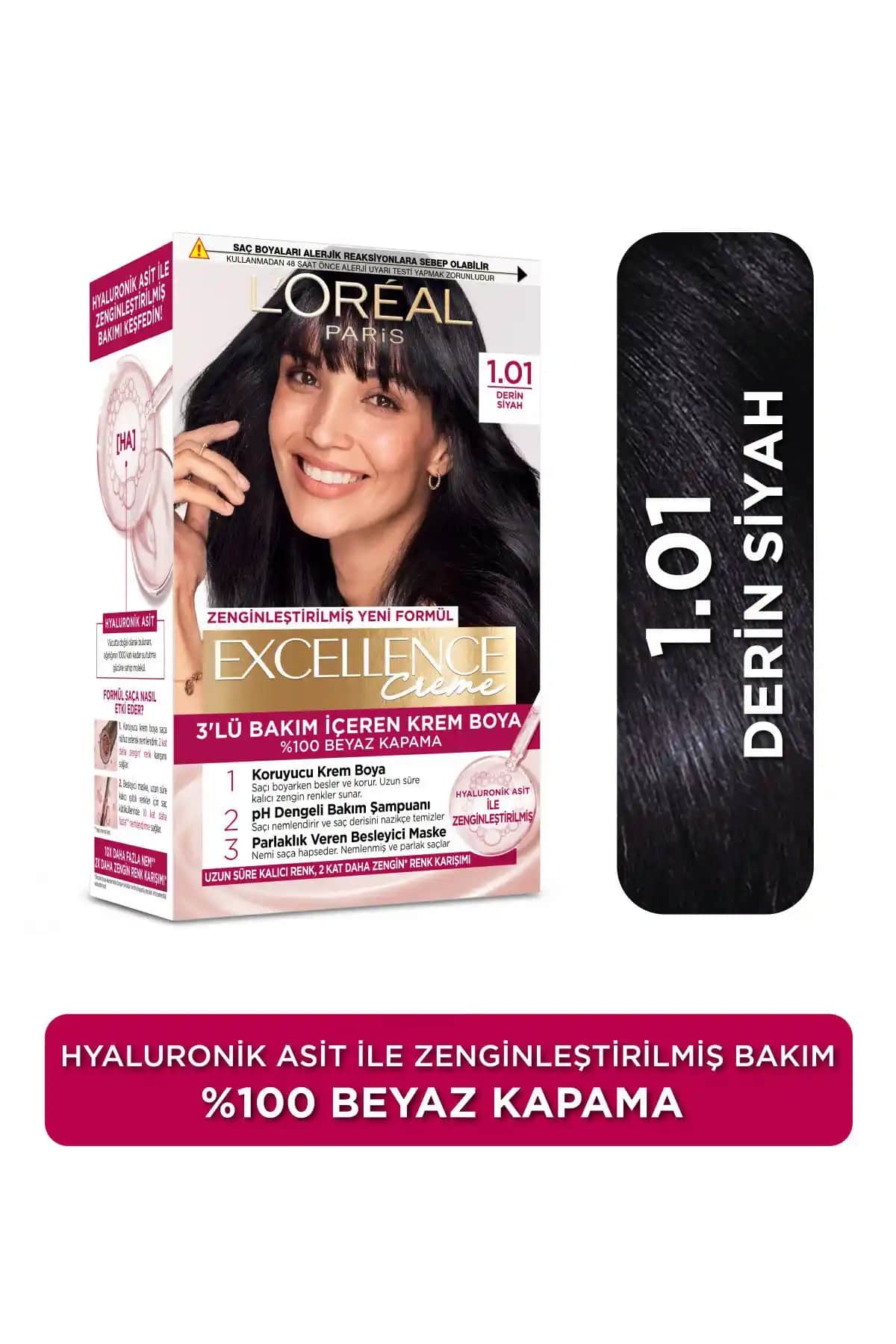 L'Oréal Paris Excellence Creme Derin Saf Siyah Saç Boyası İncelemesi ve Kullanım Rehberi