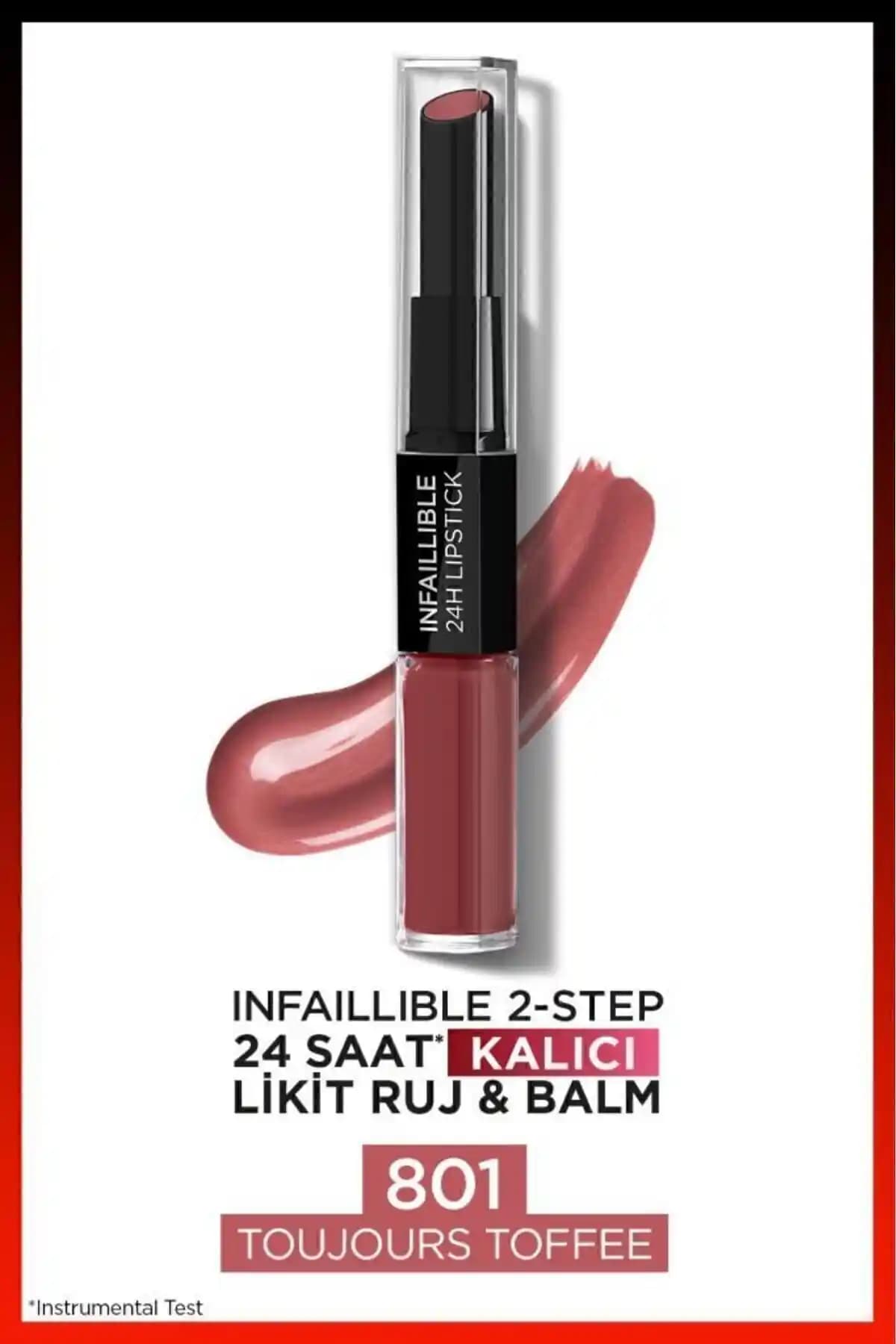 L'Oreal Paris Infaillible 2-Step 24 Saat Kalıcı Likit Ruj ve Balm İncelemesi