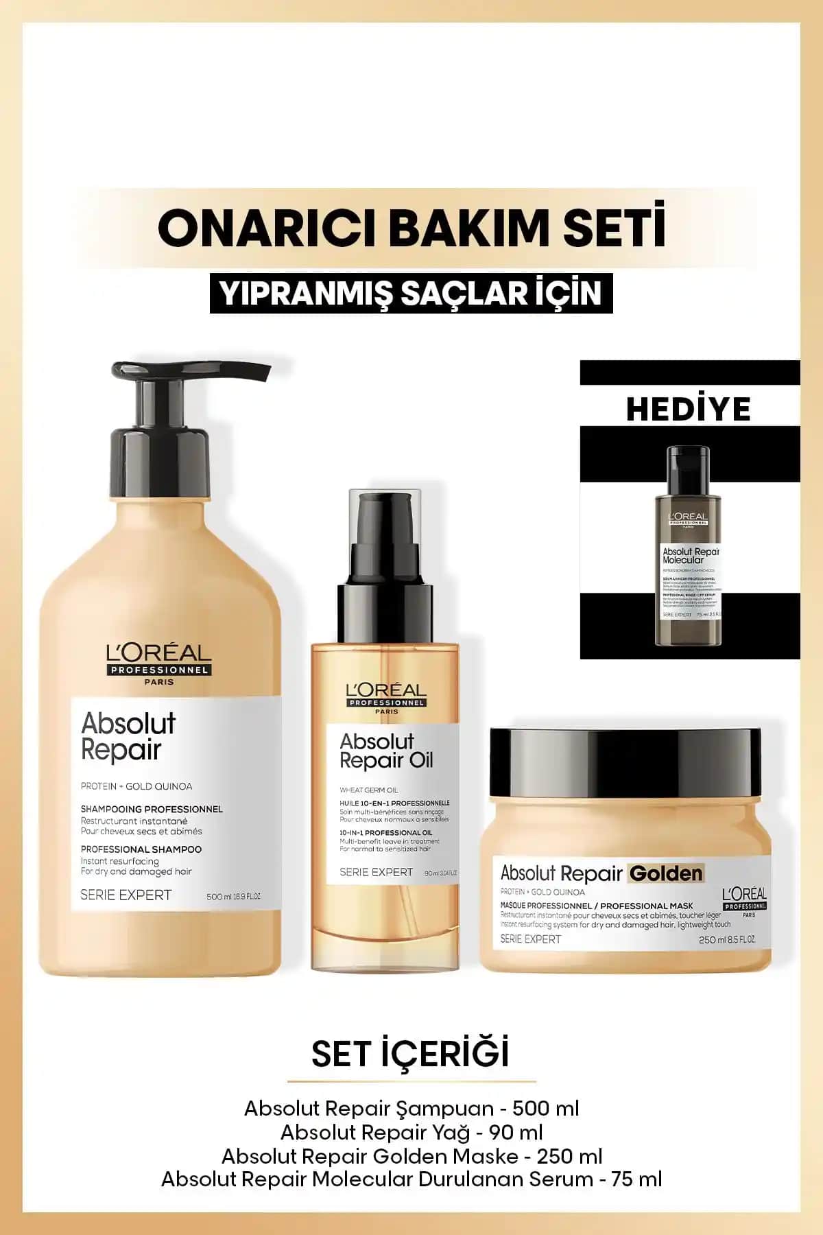 L'Oréal Professionnel Absolut Repair Serisiyle Yıpranmış Saçlarınızı Güçlendirin ve Parlaklık Kazanın