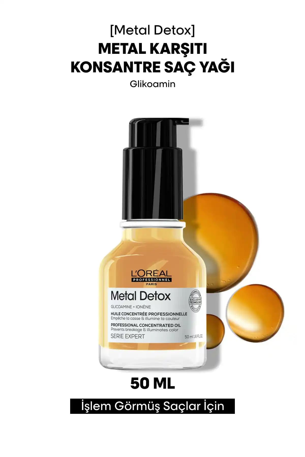 L'Oréal Professionnel Metal Detox Oil Konsantre Yağ: Saçlarınız İçin Güçlü ve Parlak Bakım