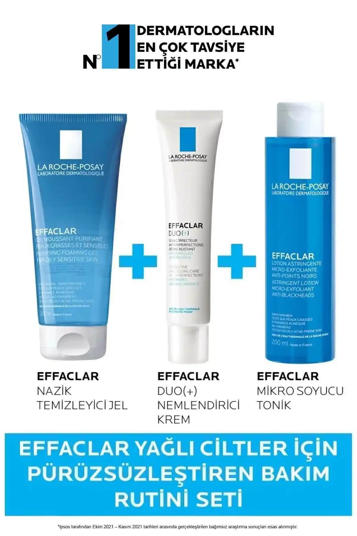 La Roche Posay Effaclar Yağlı Ciltler İçin Pürüzsüzleştiren Bakım Rutini Seti Özellikleri ve Kullanımı