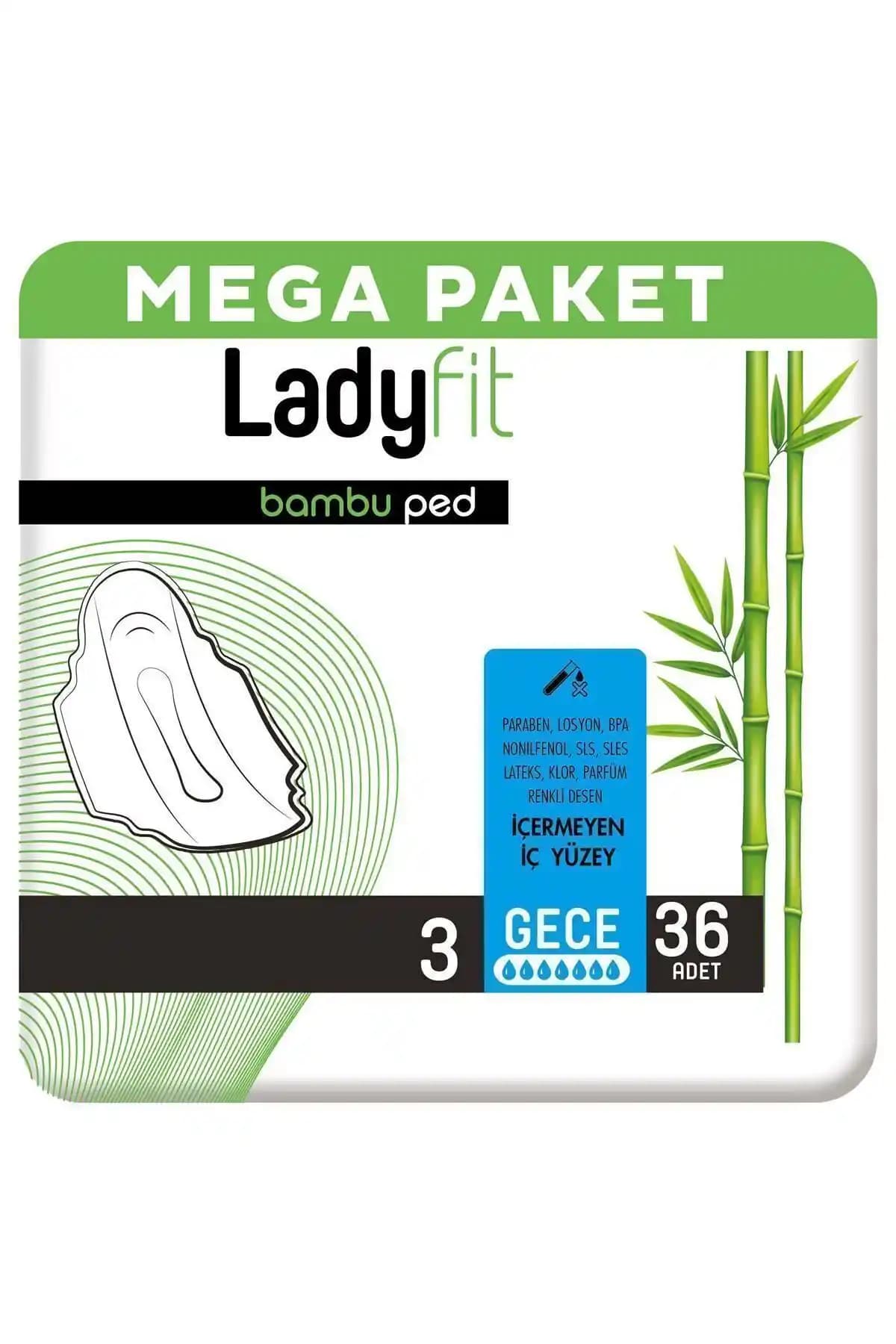 Lady Fit Bambu Ped Mega Gece: Doğal, Konforlu ve Çevre Dostu Gece Kullanım Pedi