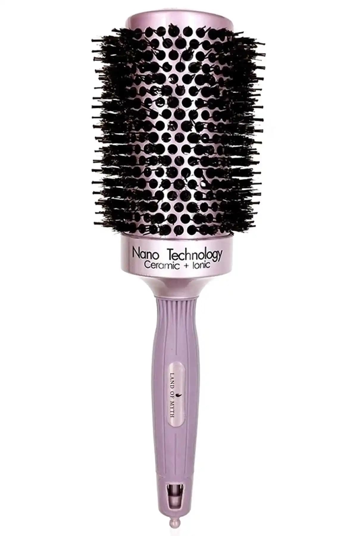 LAND OF MYTH Nano Teknolojili Seramik ve İyonik Termal Fön Saç Fırçası 53 Mm Profesyonel Kullanım İçin