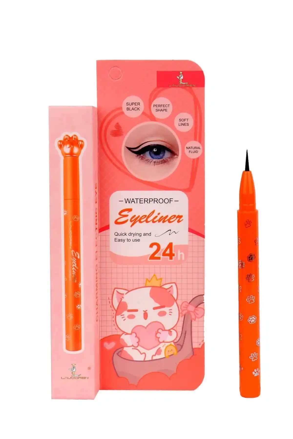 LAUOOREN Siyah Waterproof Pen Eyeliner ile Kalıcı ve Çekici Göz Makyajı Deneyimi