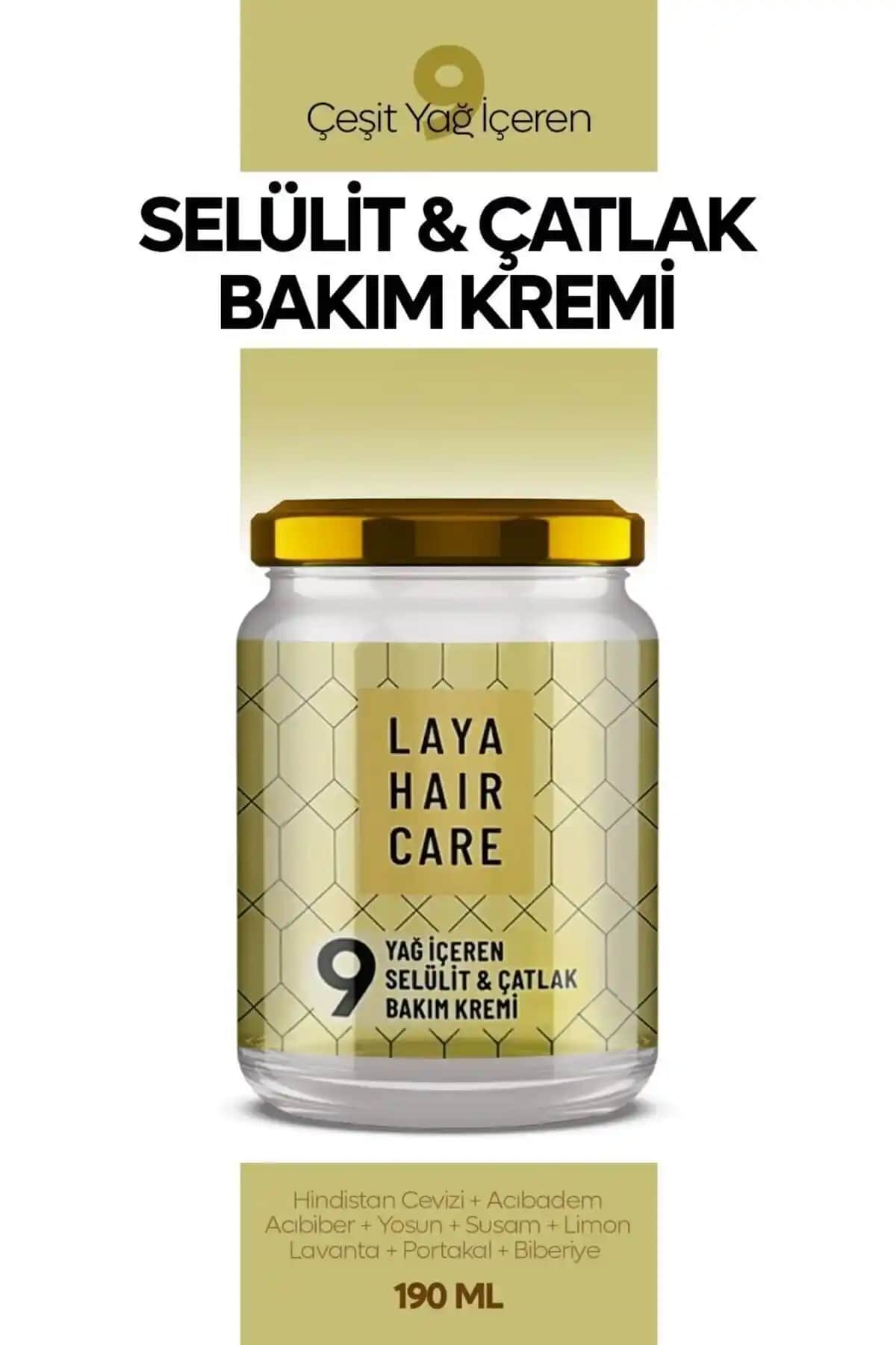 Laya Hair Care Çatlak Kremi: Doğal ve Etkili Çatlak ve Selülit Giderici Ürün