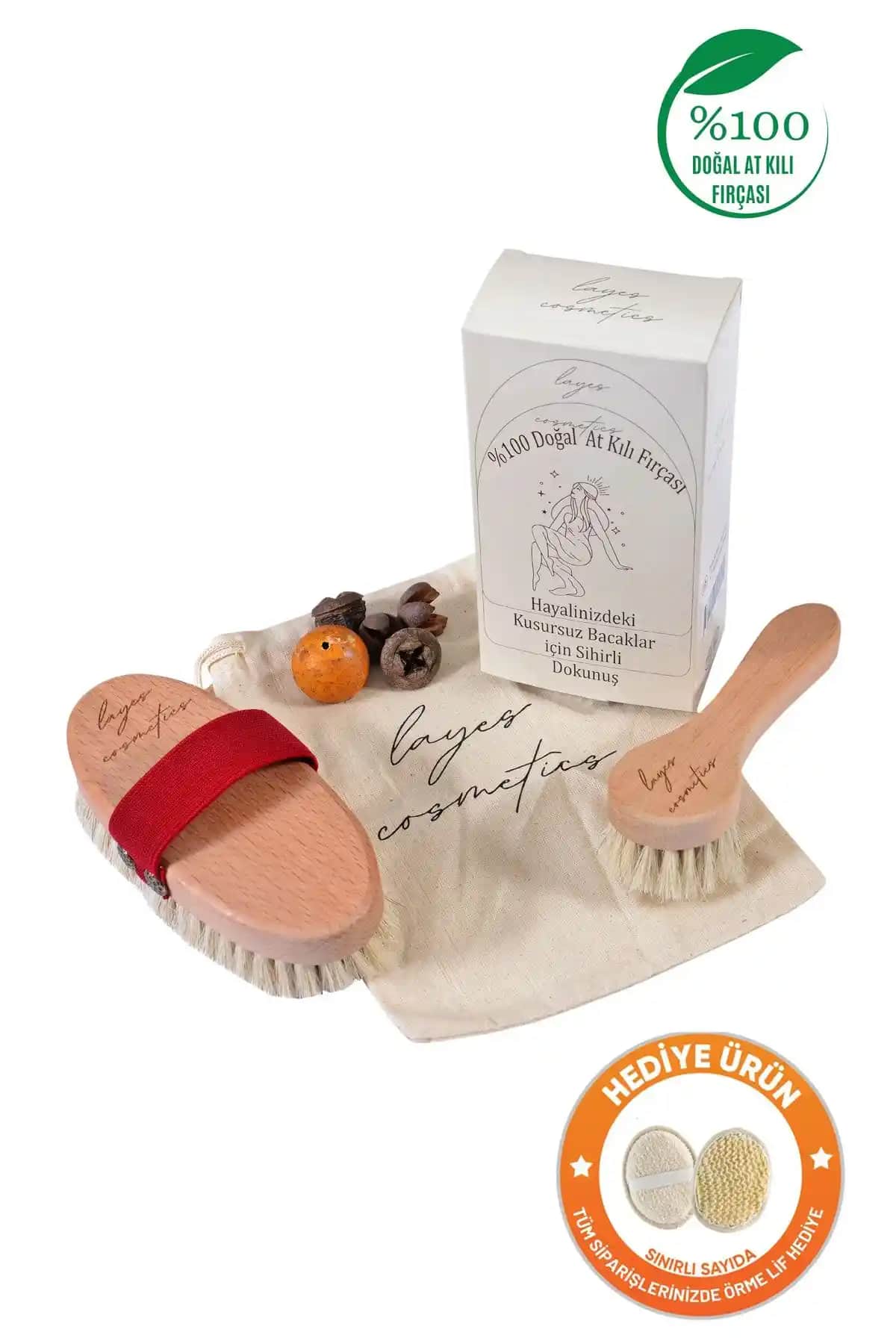 Layes Selülit Karşıtı At Kılı Fırçası ve Yüz Fırçası: Doğal Cilt Bakımında Etkili Çözümler