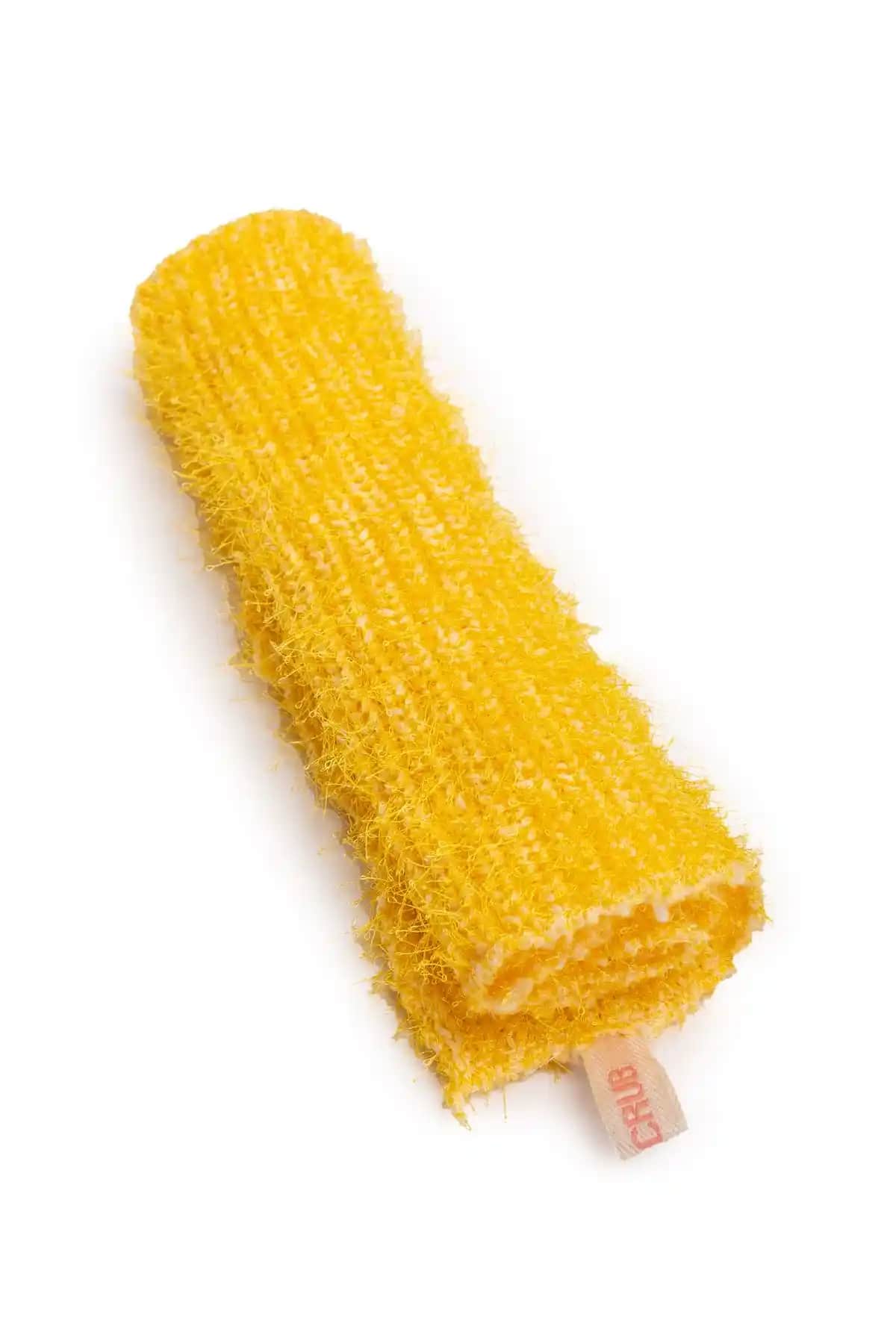 LET'SCRUB Süper Esnek Sarı Banyo Lifi - Dayanıklı ve Çok Yönlü Temizlik Aksesuarı