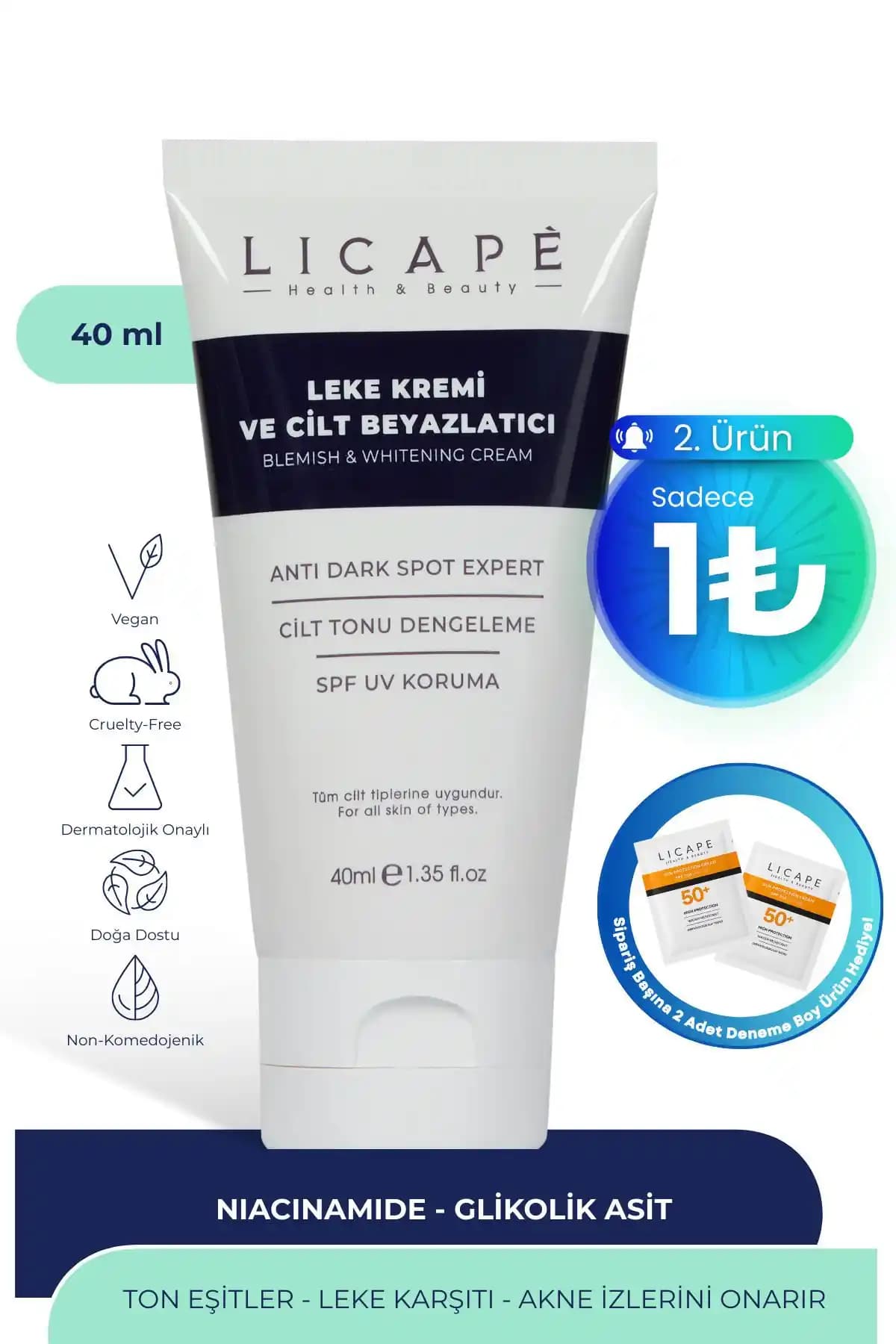 Licape Leke ve Beyazlatıcı Krem İncelemesi: Cilt Tonu Dengeleme ve Leke Giderme Özellikleri