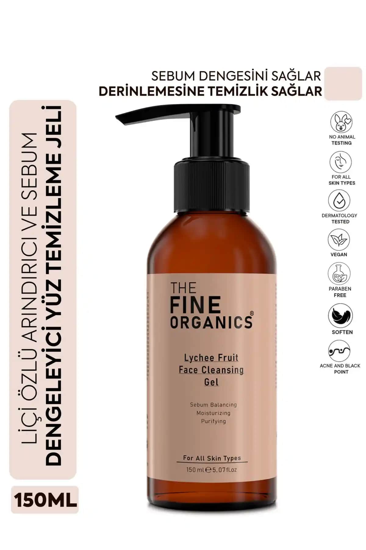 Liçi Özlü Yüz Temizleme Jeli: Yağlı ve Akneye Eğilimli Ciltler İçin Derinlemesine Temizlik