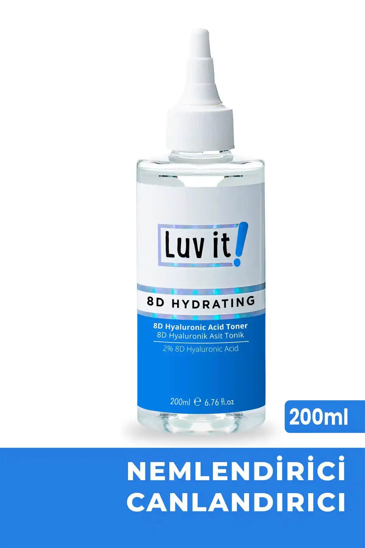 Luv it 8D Yoğun Nemlendirici Hyaluronik Asit Tonik: Derinlemesine Nem ve Cilt Sağlığı