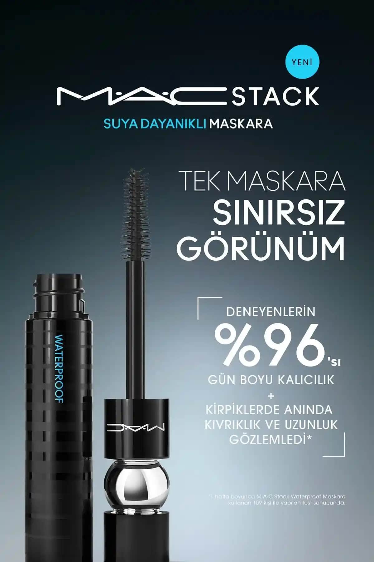 Mac M·a·cstack Waterproof Maskara: Suya ve Tere Dayanıklı Hacim Verici Makyaj Ürünü